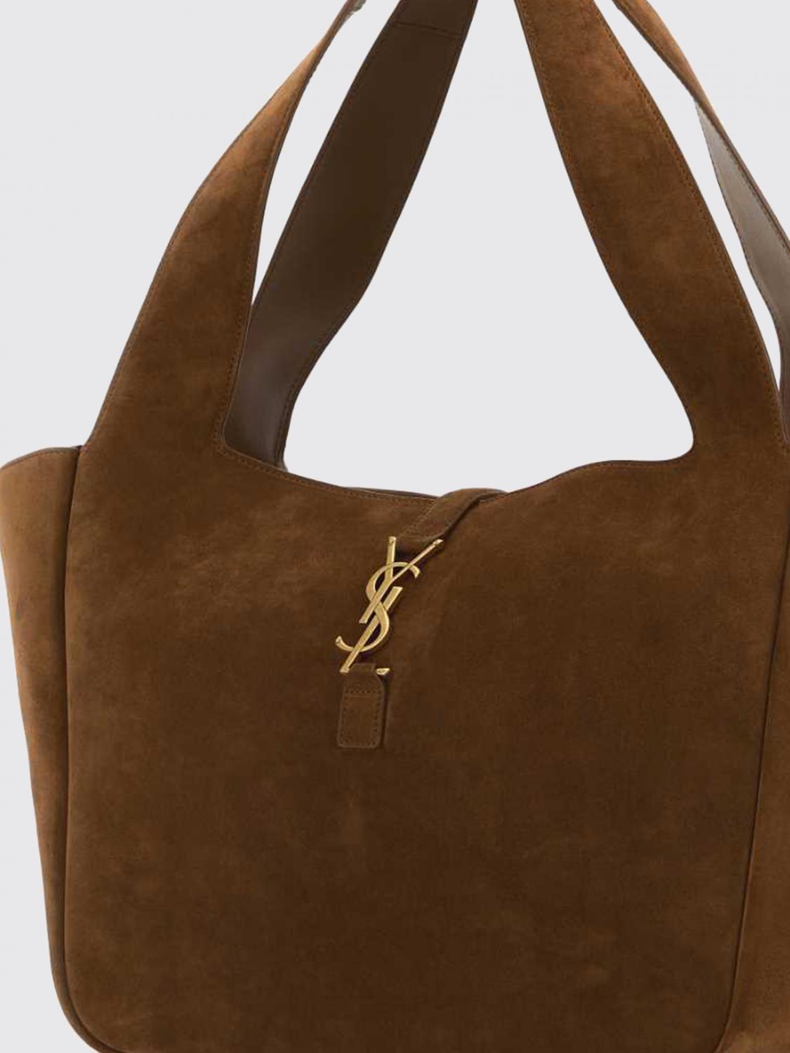 Saint Laurent Women Le 5 I  7 Bea Saint Laurent Suede Tote Bag With Ysl Monogram Buckle SAINT LAURENT