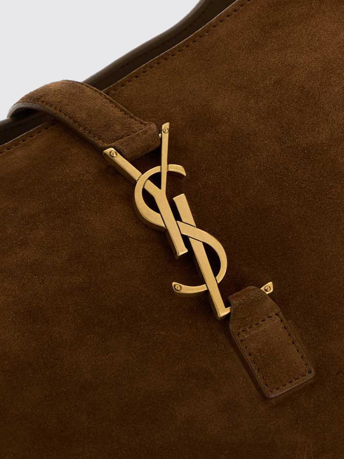 Saint Laurent Women Le 5 I  7 Bea Saint Laurent Suede Tote Bag With Ysl Monogram Buckle SAINT LAURENT