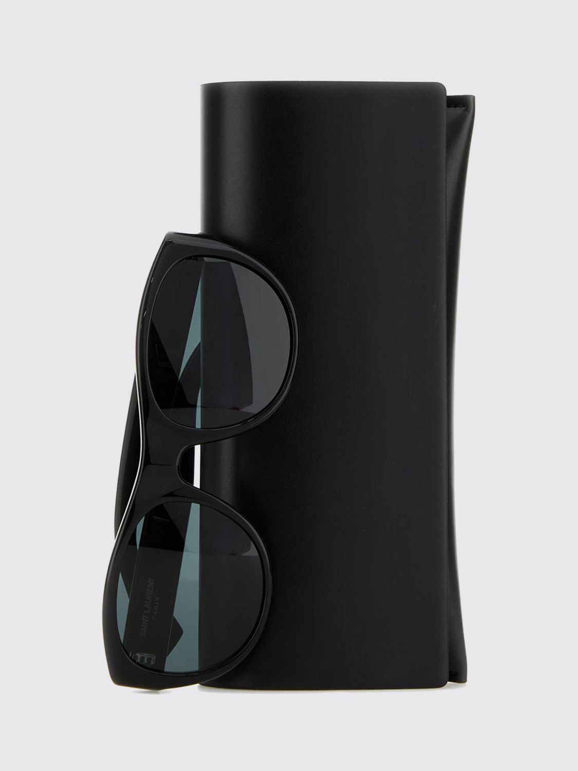 Saint Laurent Men Saint Laurent Cat-Eye Sunglasses In Acetate With Contrasting Logo SAINT LAURENT