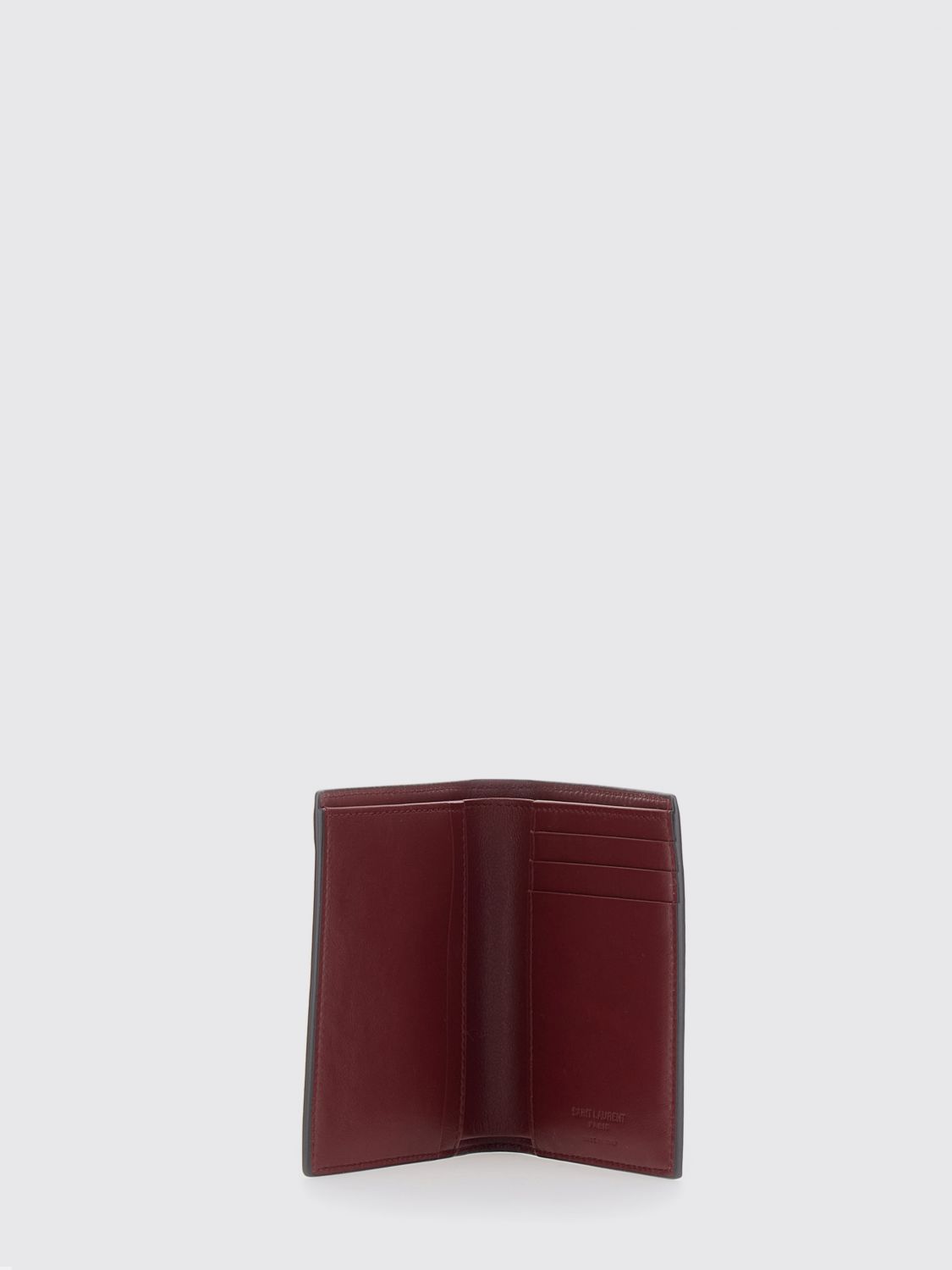 Saint Laurent Men Saint Laurent Smooth Calfskin Bifold Wallet With Logo SAINT LAURENT