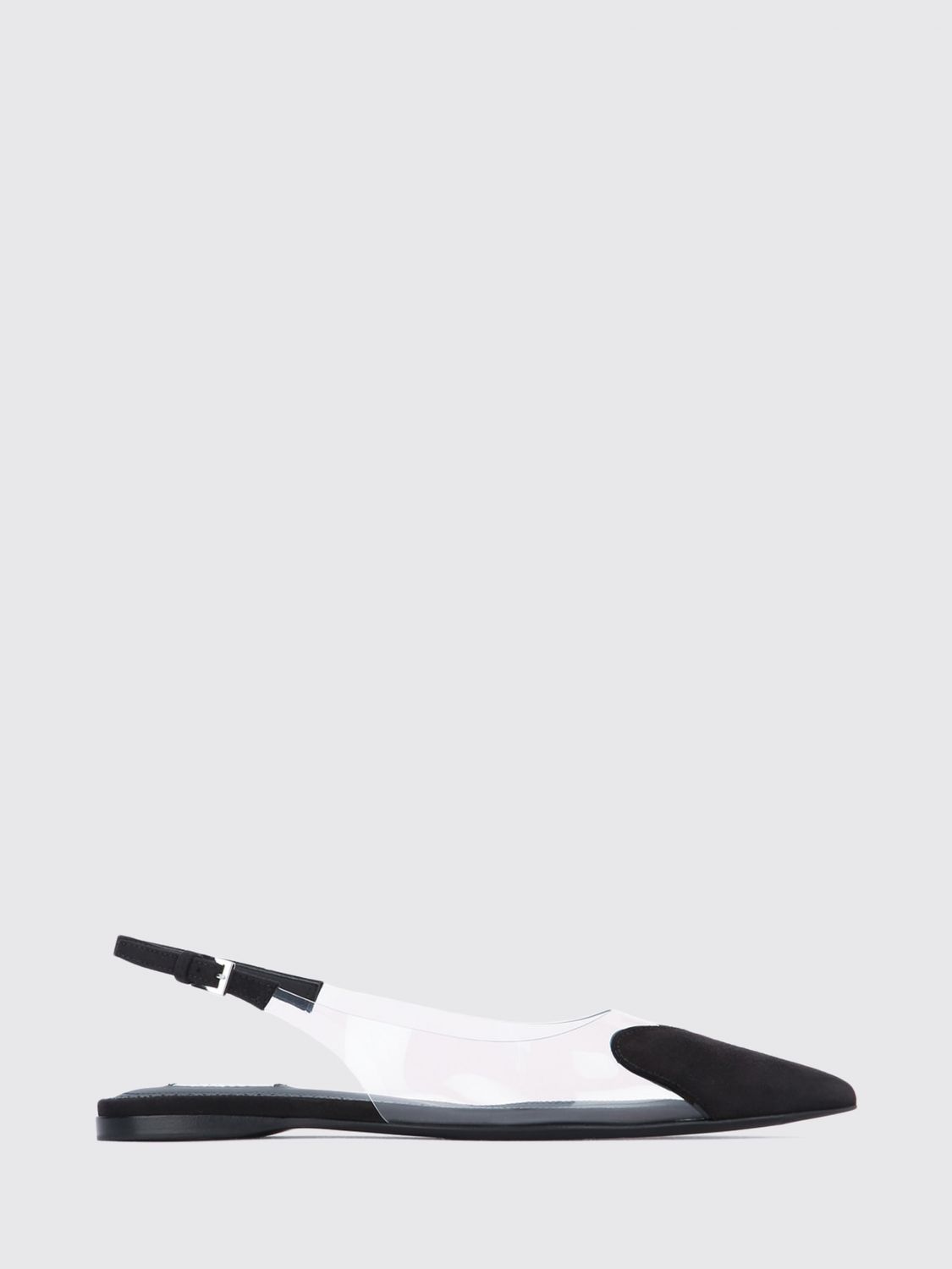 Alai�A Women Alaia Le Cœur Raffia Slingback Ballet Flats With Almond Toe And Strap ALAIA