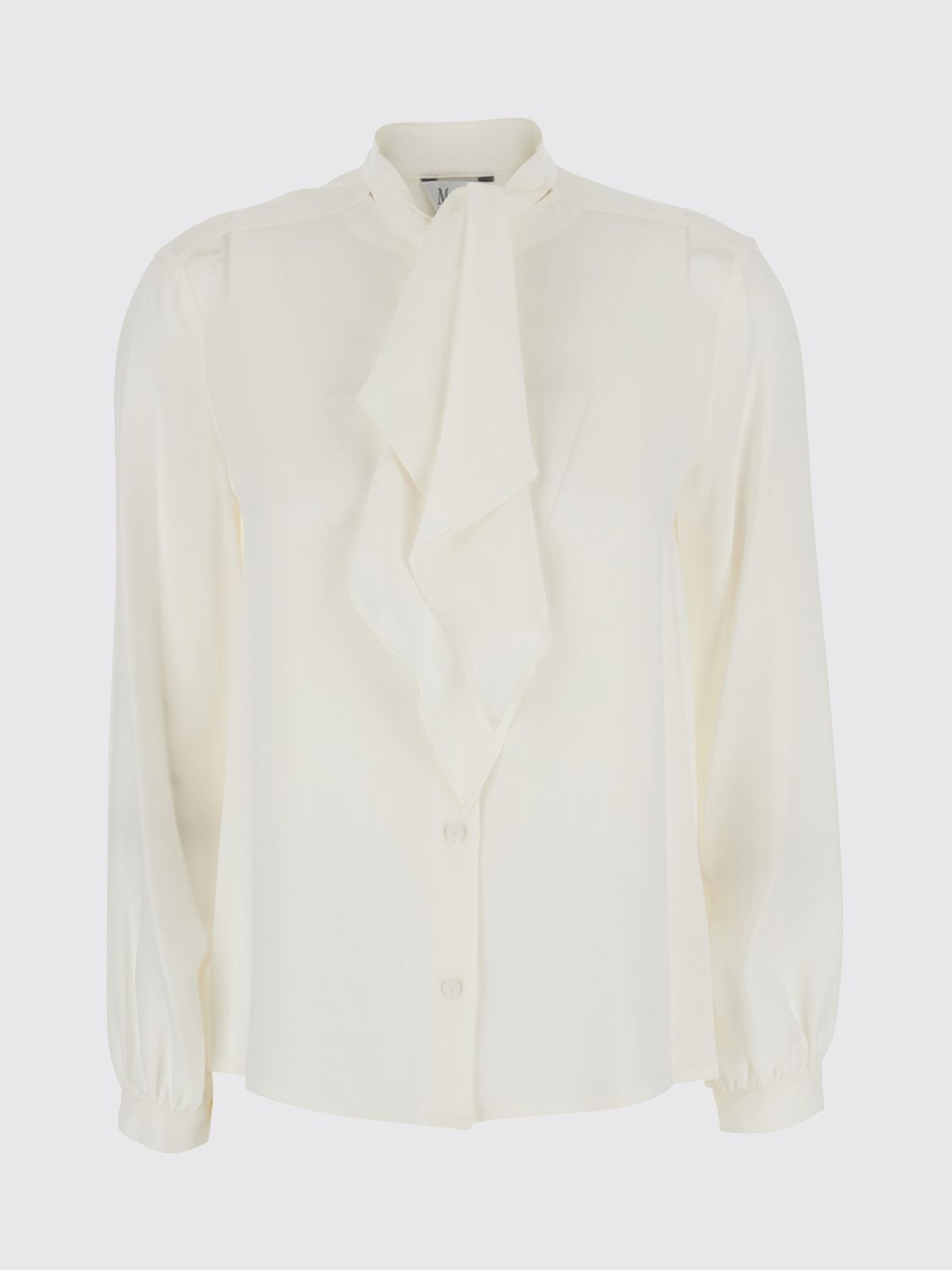 Max Mara Women Max Mara Pure Silk Shirt With Pussy-Bow Collar And Long Sleeves MAX MARA