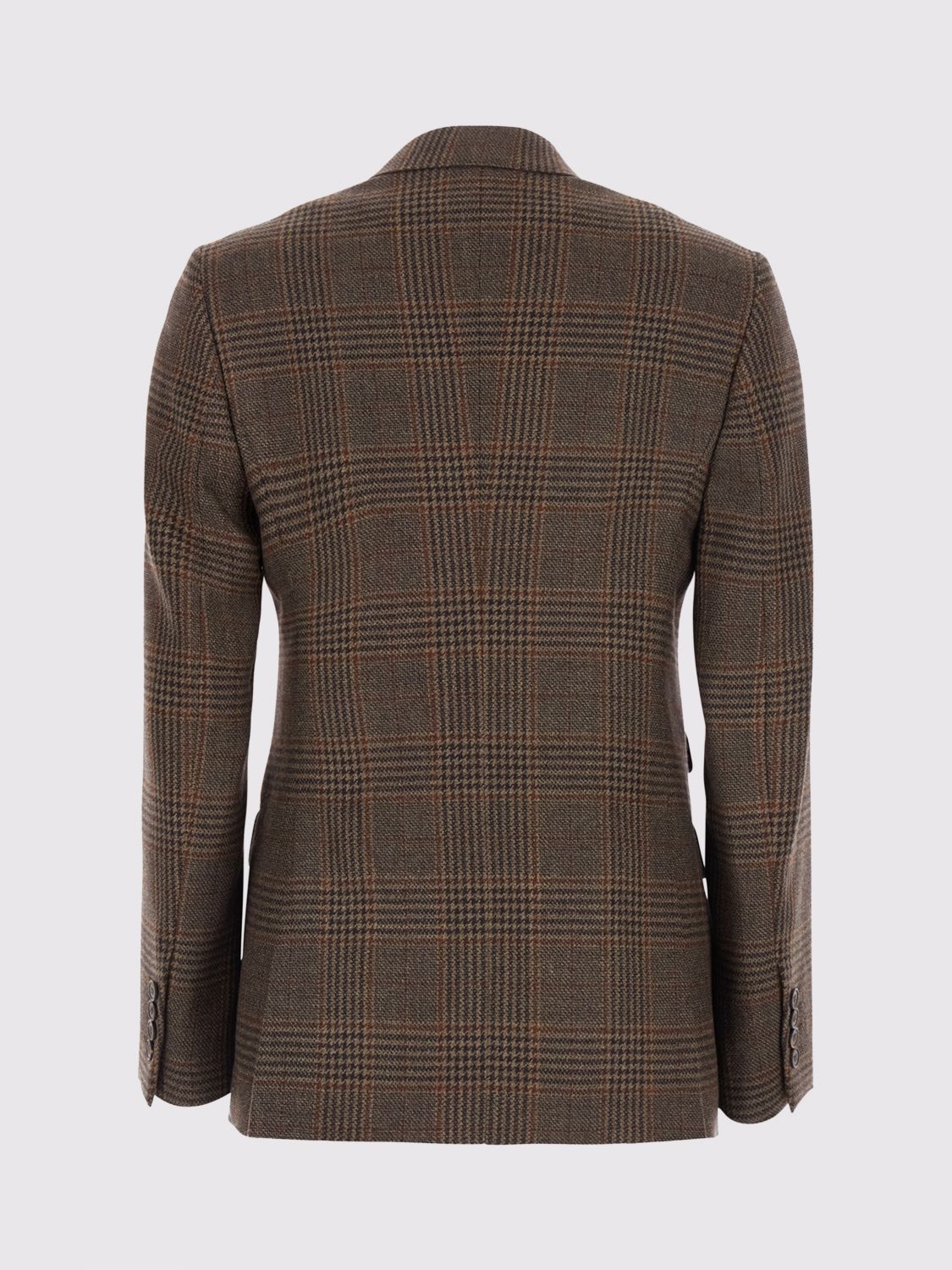 Max Mara Women Max Mara Prince Of Wales Pure Wool Double-Breasted Blazer MAX MARA