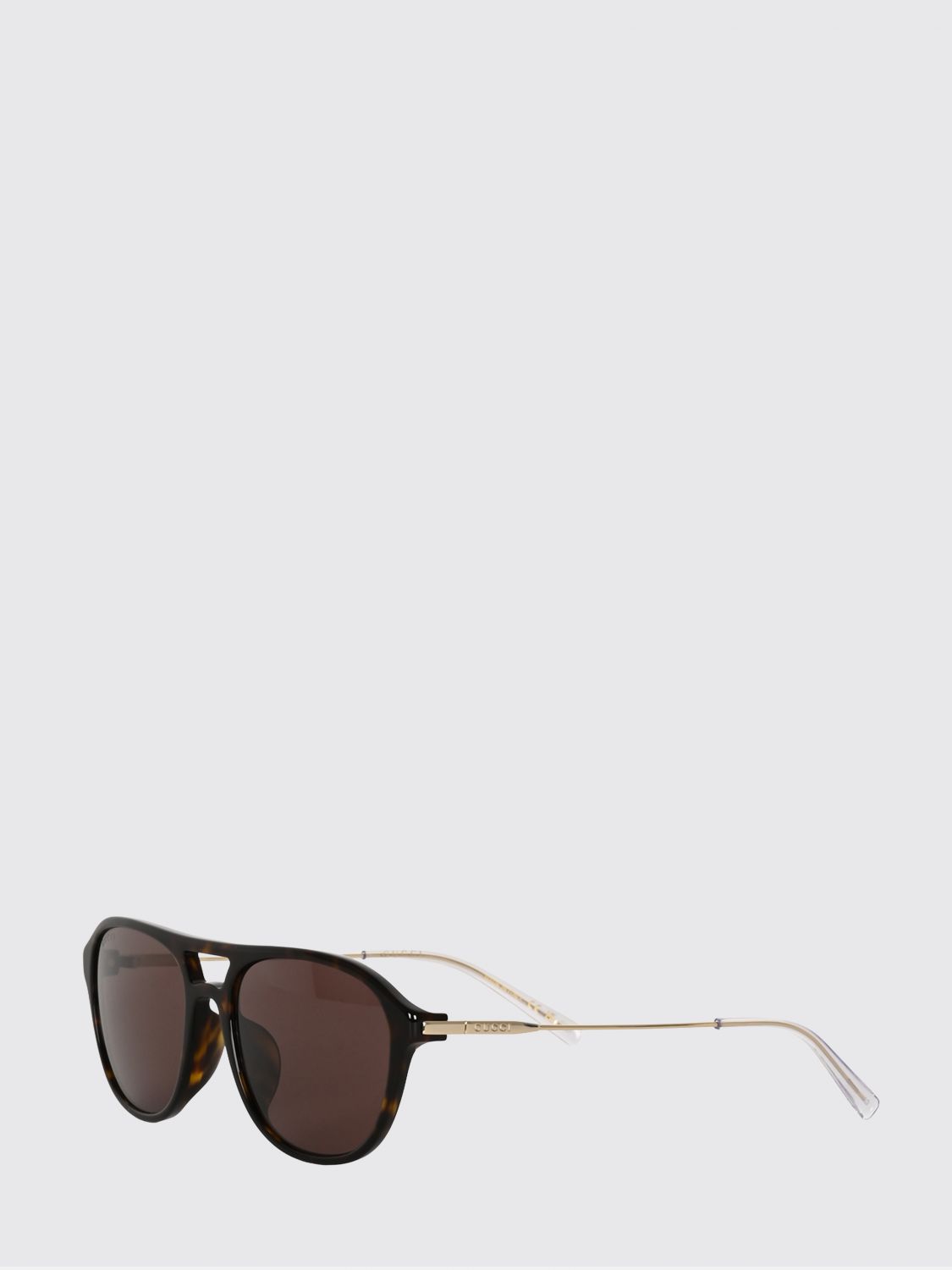 Gucci Men Rounded Double-Bridge Sunglasses Gucci In Acetate GUCCI