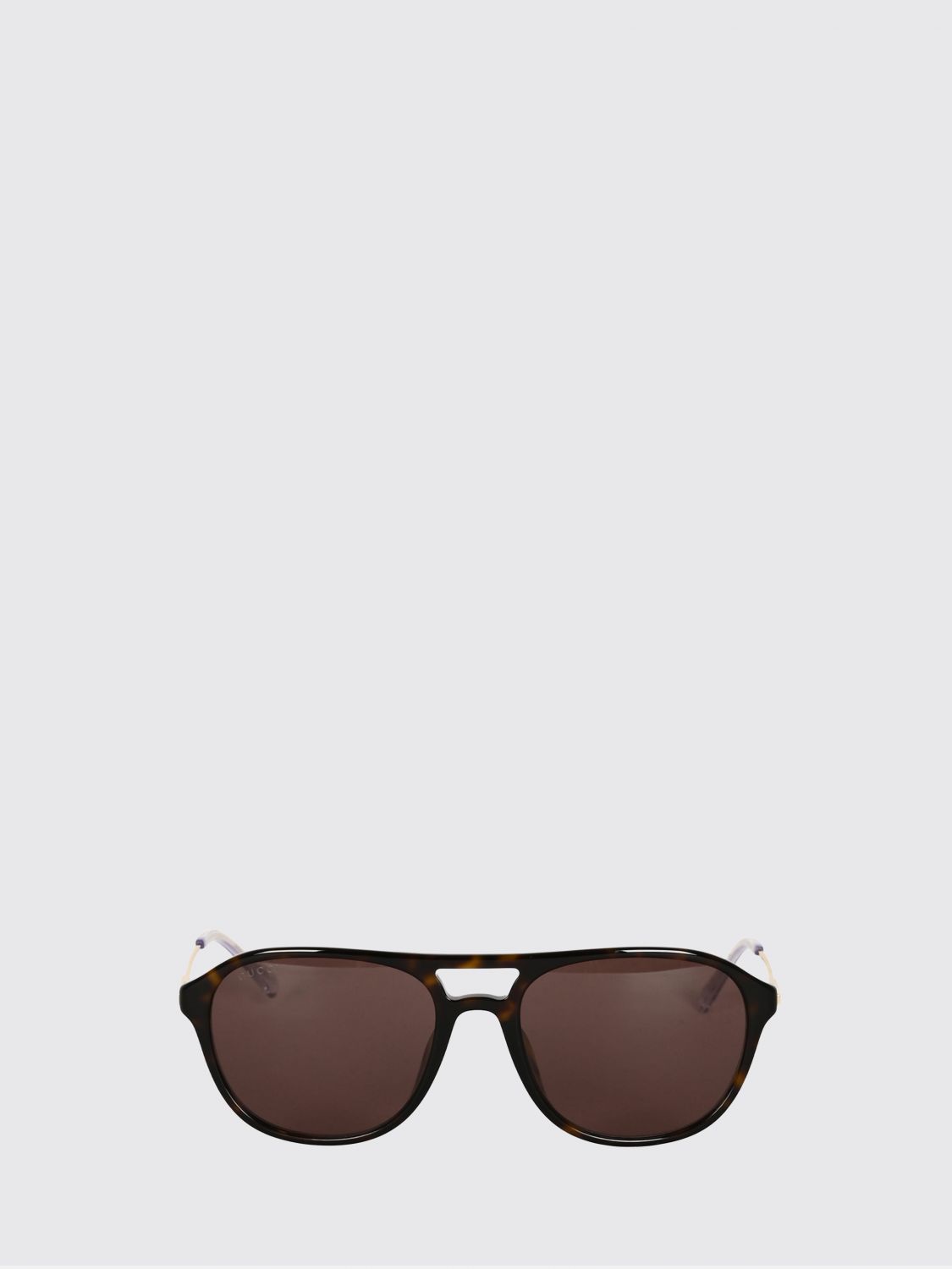 Gucci Men Rounded Double-Bridge Sunglasses Gucci In Acetate GUCCI