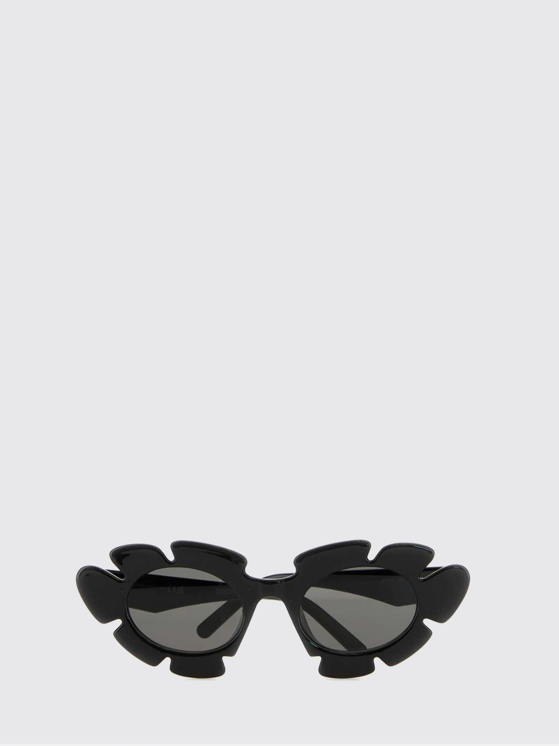 Loewe Men Loewe Black Acetate Cat-Eye Sunglasses With Flower Design LOEWE