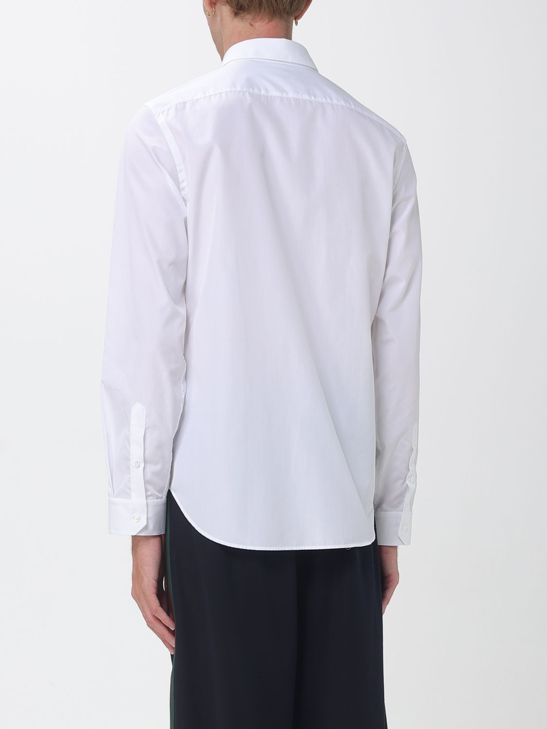 Gucci Men Slim Fit Cotton Poplin Shirt Gucci With French Collar GUCCI