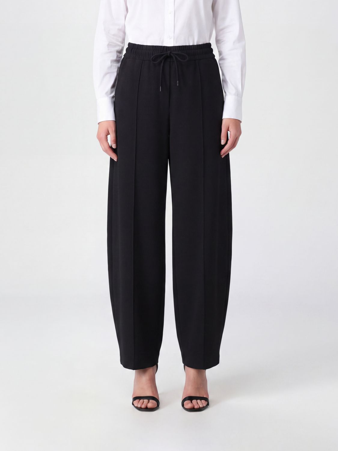 Max Mara Women Olmo Wide-Leg High-Waisted Technical Fabric Jogging Trousers Max Mara MAX MARA