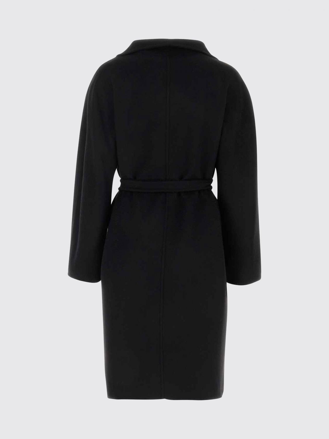 Max Mara Women Max Mara Long Robe Coat In Pure Cashmere With Waist Belt MAX MARA