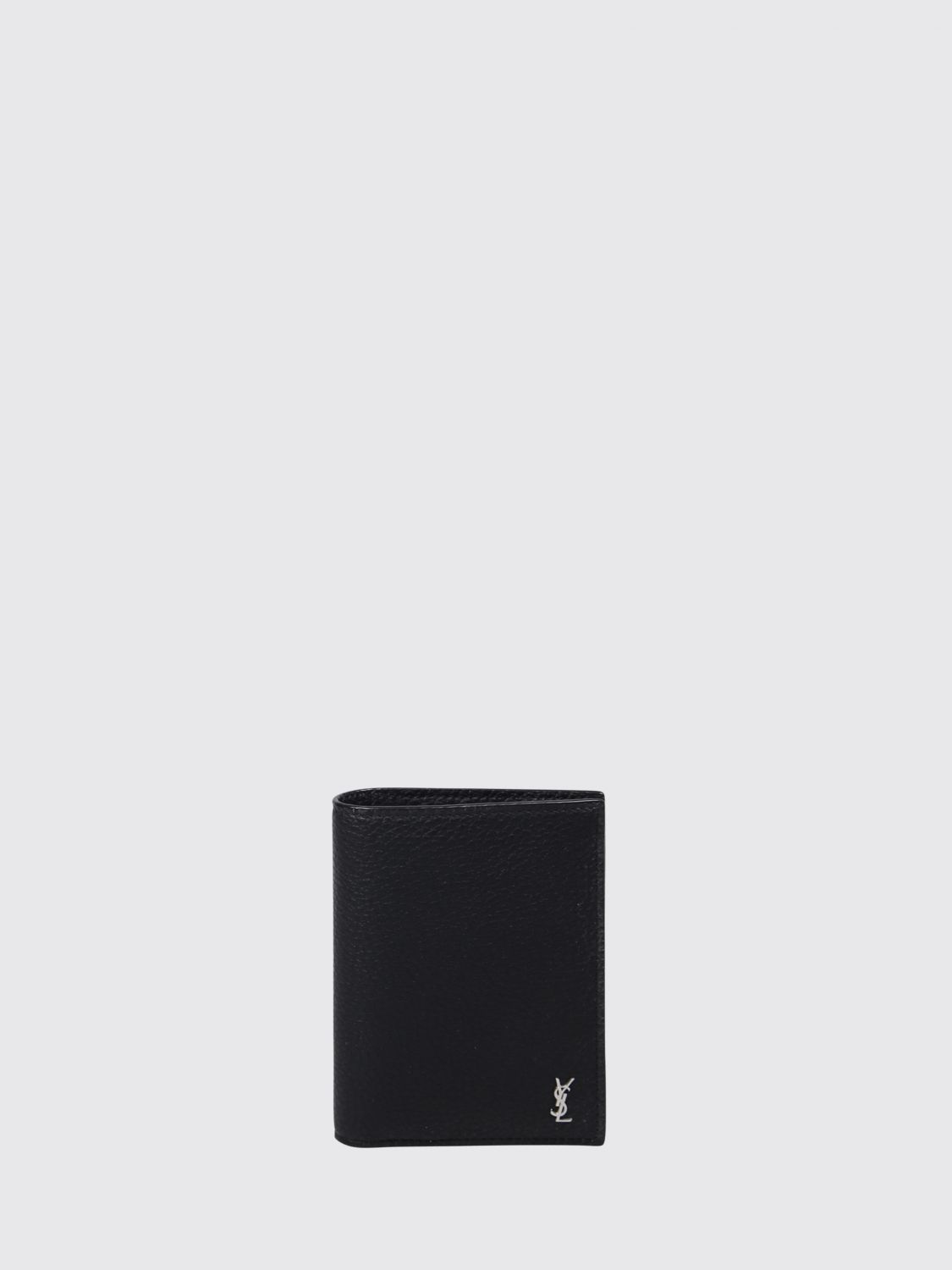 Saint Laurent Men Saint Laurent Cassandre Bifold Wallet In Calfskin With Ysl Logo SAINT LAURENT