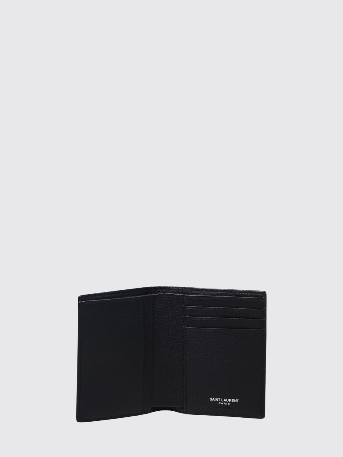 Saint Laurent Men Saint Laurent Cassandre Bifold Wallet In Calfskin With Ysl Logo SAINT LAURENT