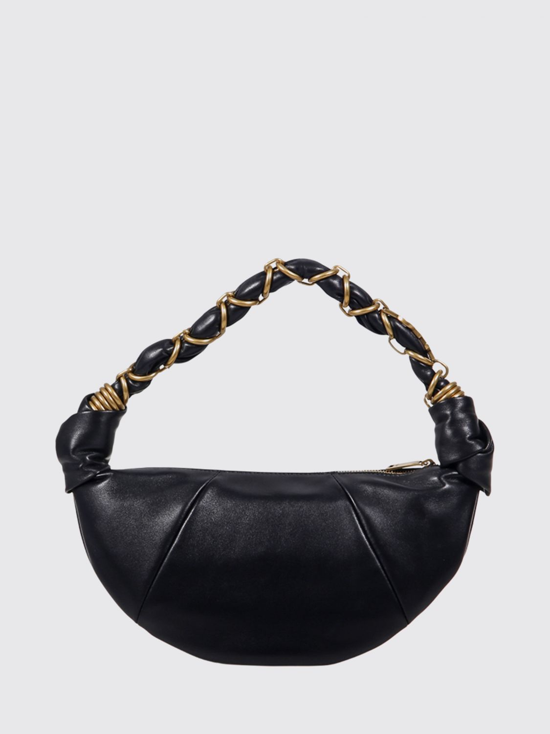 Saint Laurent Women Amalia Lambskin Hobo Bag Saint Laurent With Woven Handle SAINT LAURENT