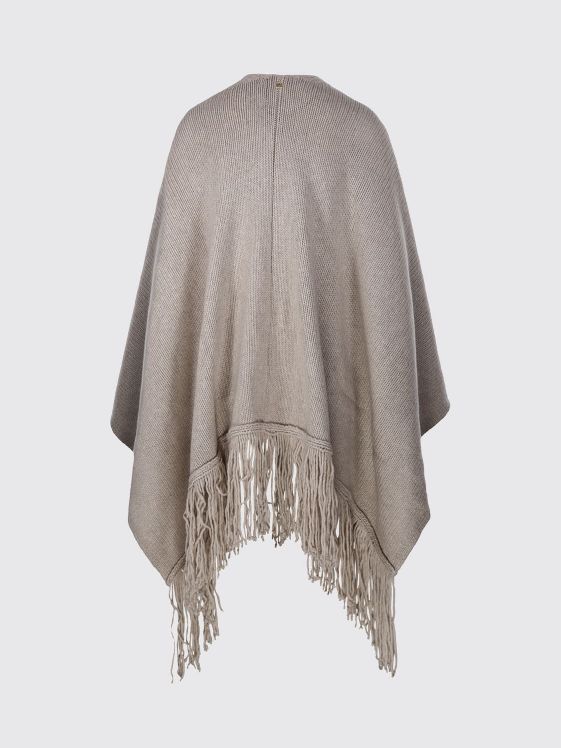 Max Mara Women Max Mara Knee-Length Wrap Cape In Wool And Cashmere With Fringed Hem MAX MARA