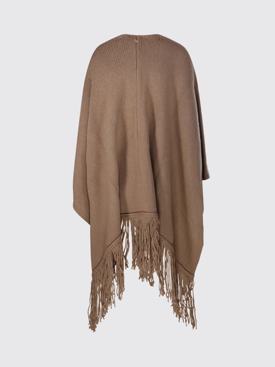 Max Mara Women Max Mara Knee-Length Wrap Cape In Wool And Cashmere With Fringed Hem MAX MARA