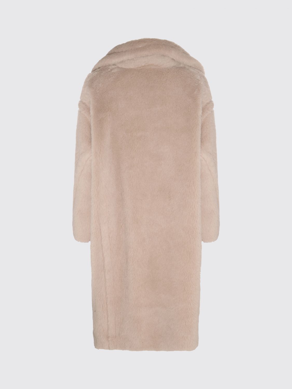 Max Mara Women Double-Breasted Wool Blend Teddy Coat Max Mara With Dropped Shoulders MAX MARA