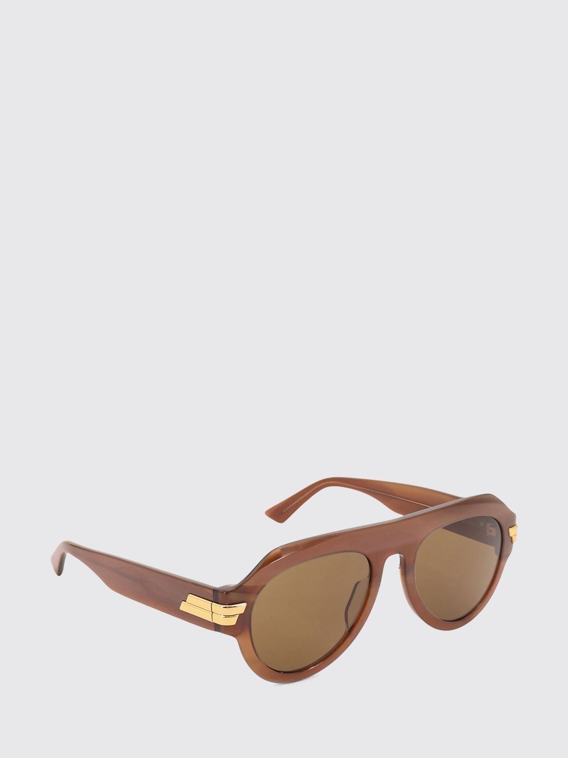 Bottega Veneta Women Rounded Aviator Sunglasses Bottega Veneta In An Acetate Frame BOTTEGA VENETA