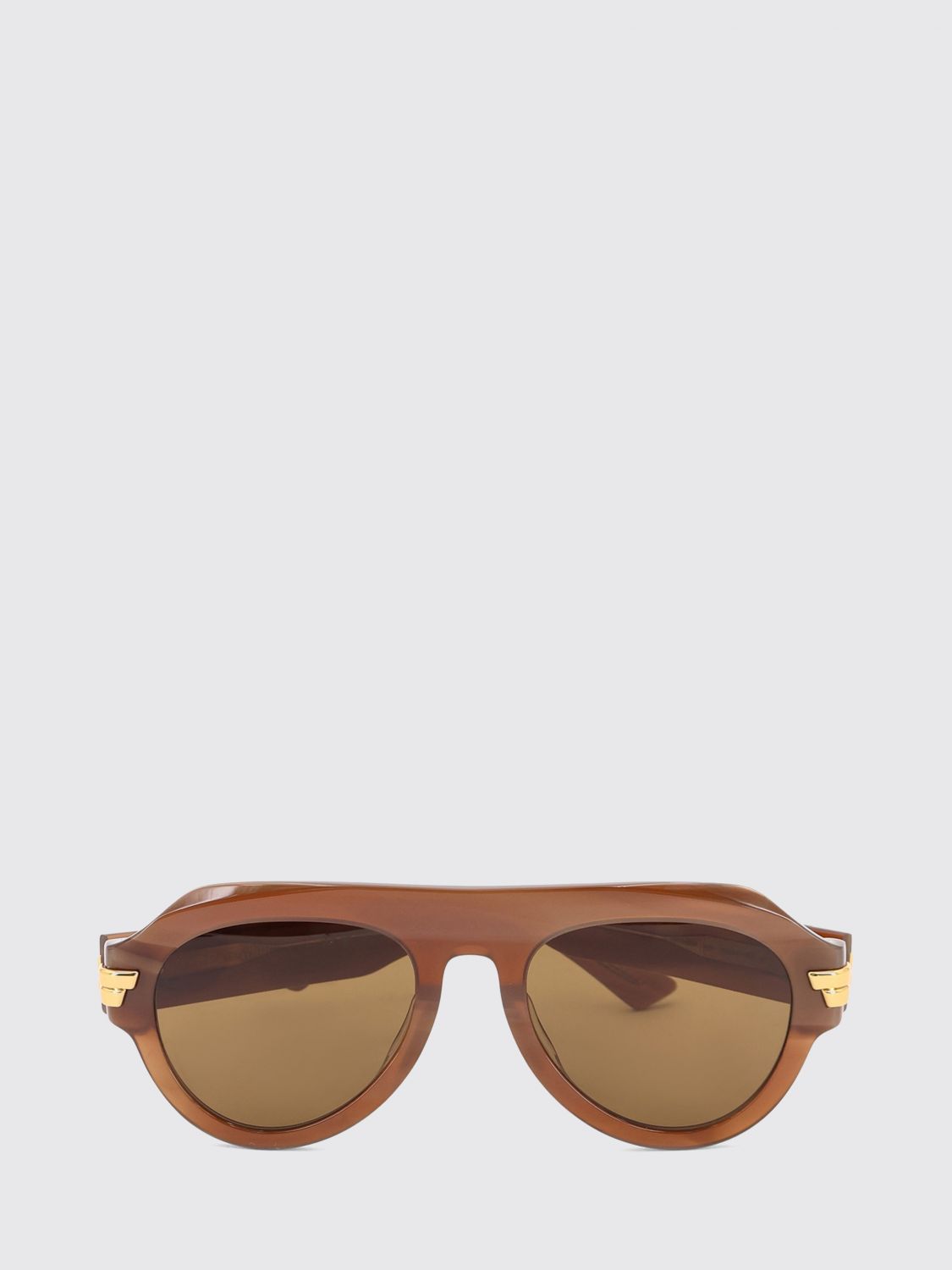 Bottega Veneta Women Rounded Aviator Sunglasses Bottega Veneta In An Acetate Frame BOTTEGA VENETA
