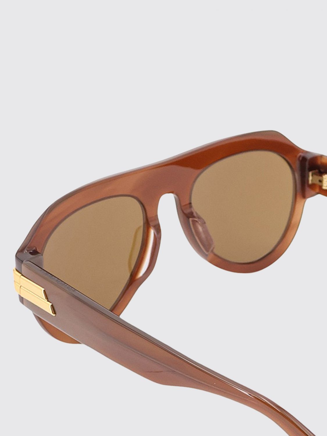 Bottega Veneta Women Rounded Aviator Sunglasses Bottega Veneta In An Acetate Frame BOTTEGA VENETA
