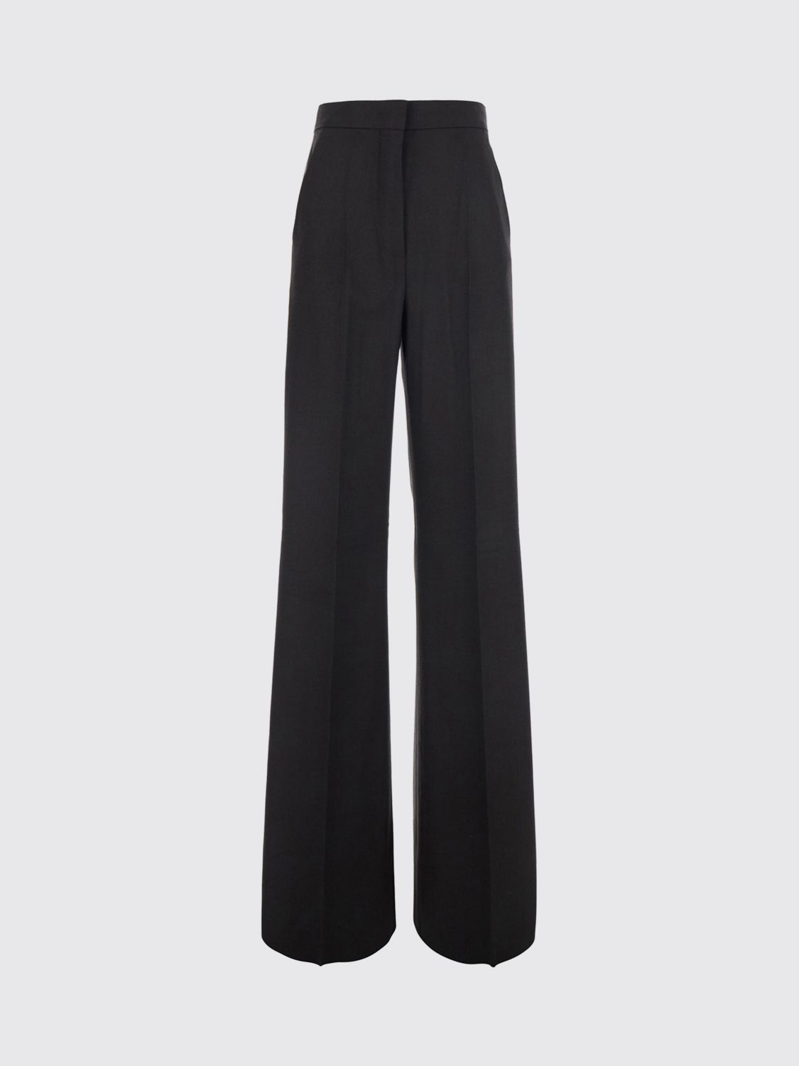 Max Mara Women Max Mara High-Waisted Flared Criªpe Trousers With Slash Pockets MAX MARA