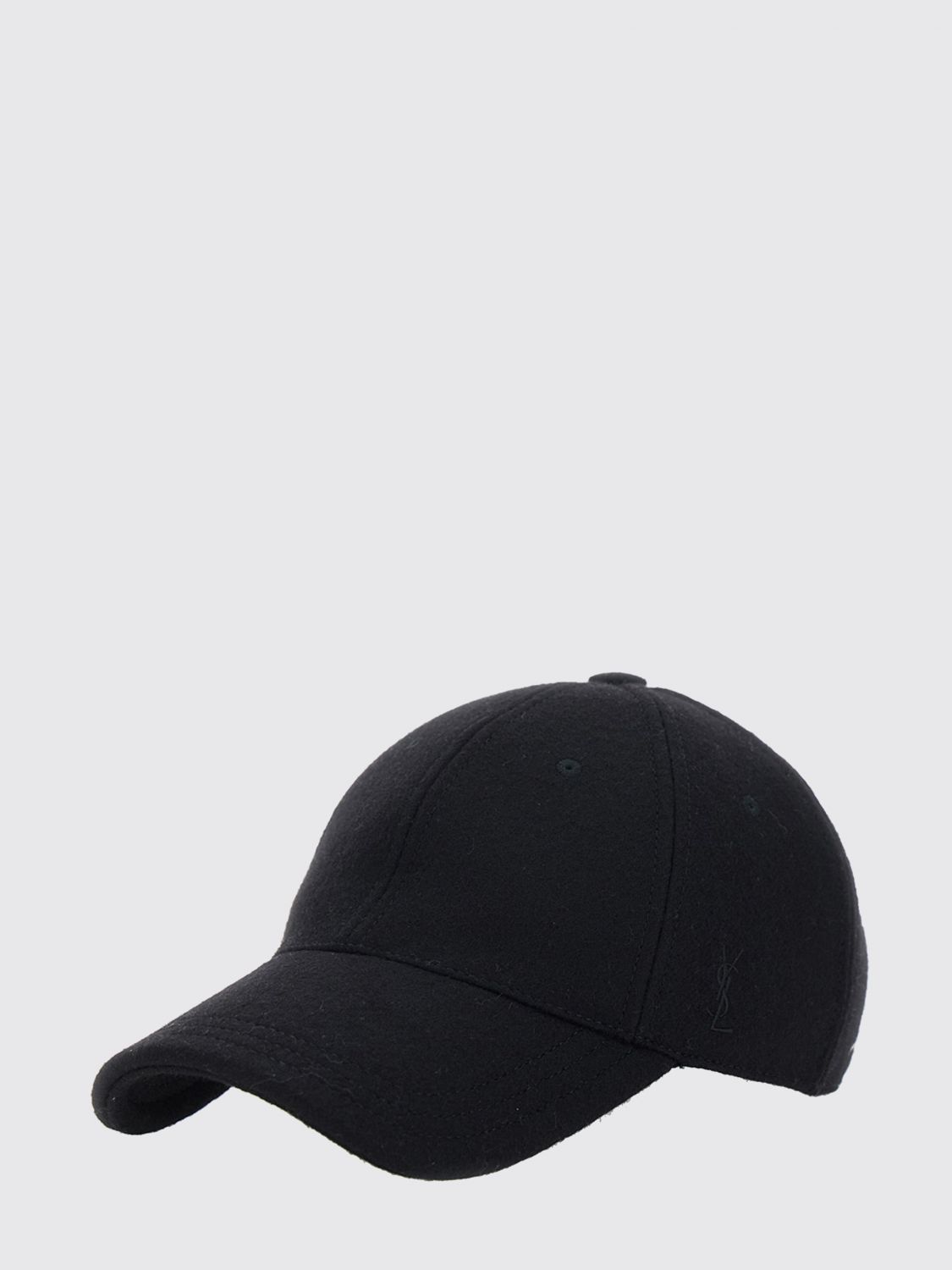Saint Laurent Men Classic Black Wool Baseball Cap Saint Laurent With A Minimal Design SAINT LAURENT