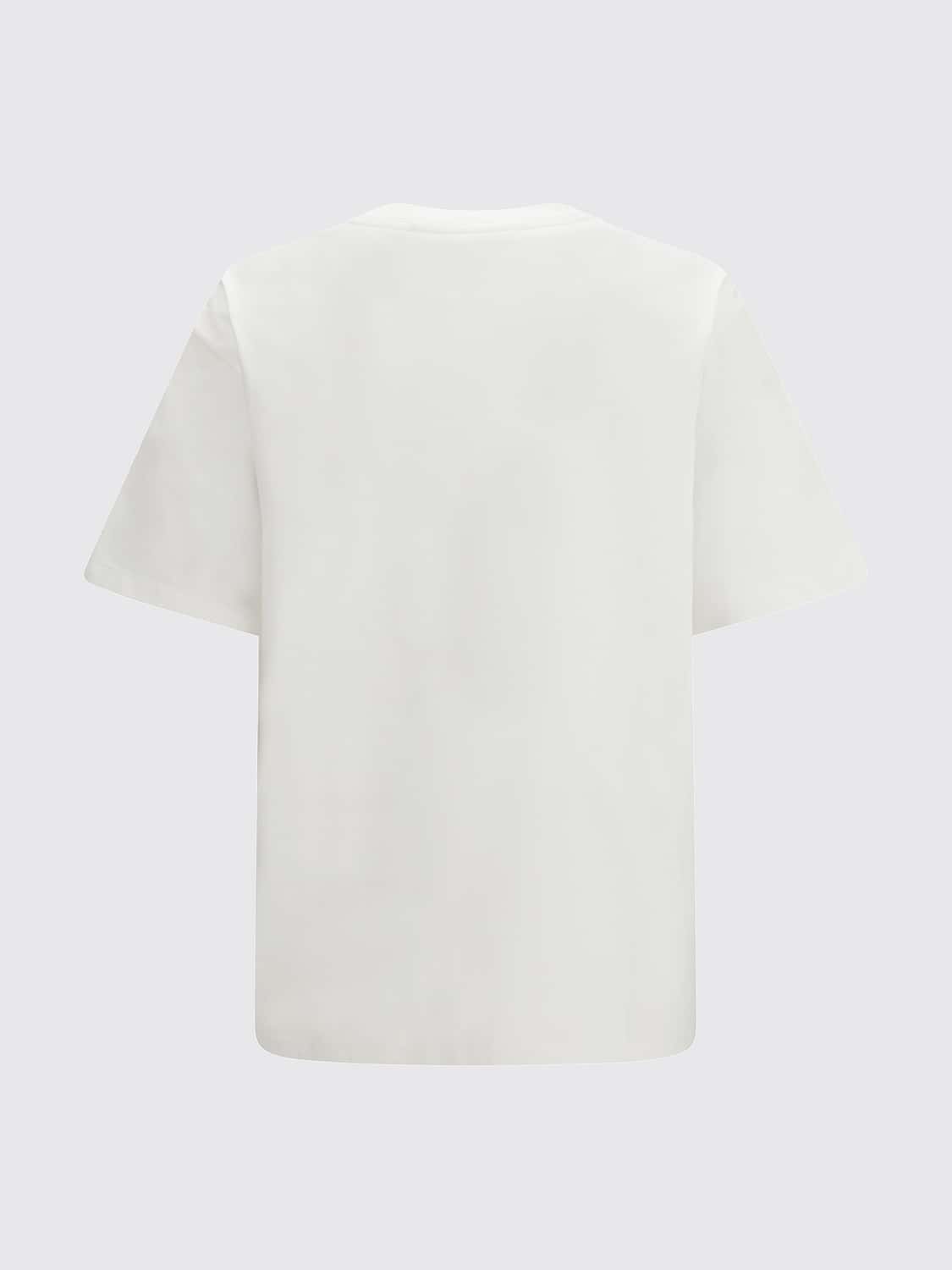 Bottega Veneta Men Bottega Veneta Cotton T-Shirt With Leather Inserts And Patch Pocket BOTTEGA VENETA