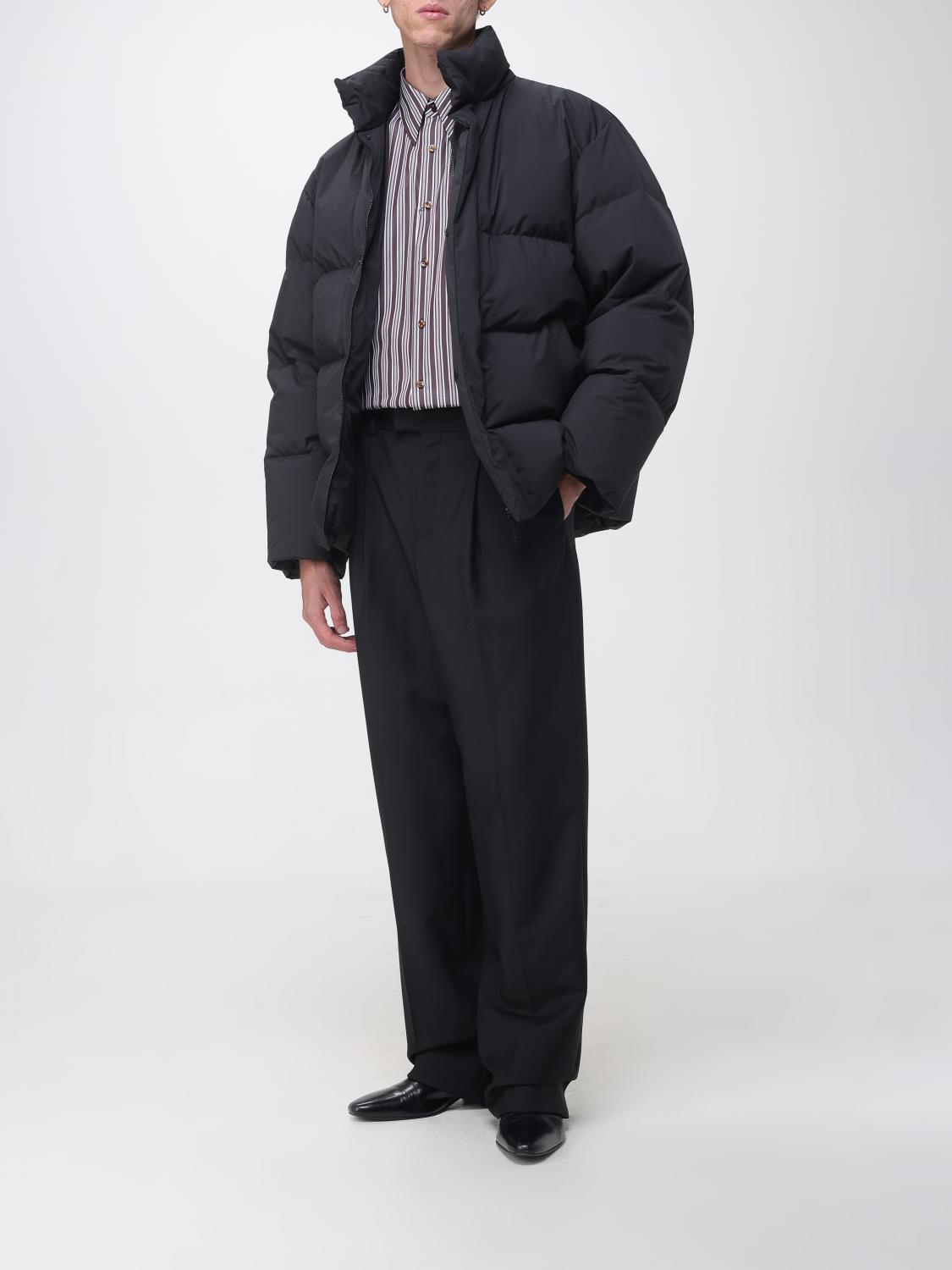 Saint Laurent Men Striped Cotton Saint Laurent Shirt With Pointed Collar SAINT LAURENT