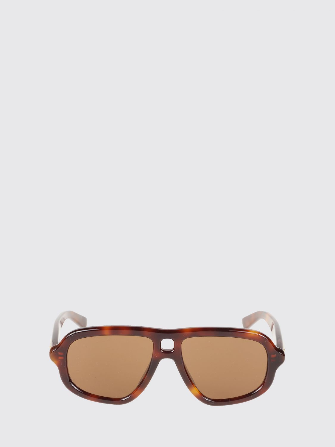 Bottega Veneta Women Bottega Veneta Aviator Sunglasses In Acetate With Double Bridge BOTTEGA VENETA