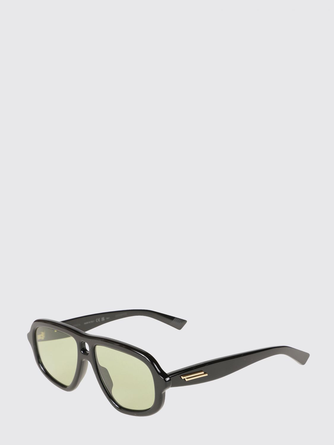 Bottega Veneta Women Bottega Veneta Aviator Sunglasses In Acetate With Double Bridge BOTTEGA VENETA