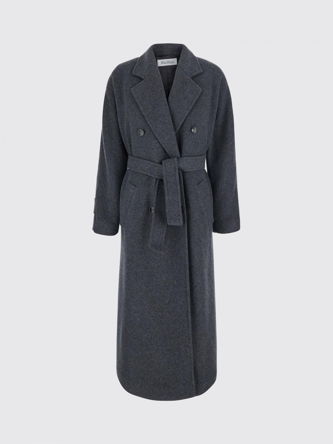 Max Mara Women Long Cashmere Belted Coat Max Mara With Revere Collar MAX MARA