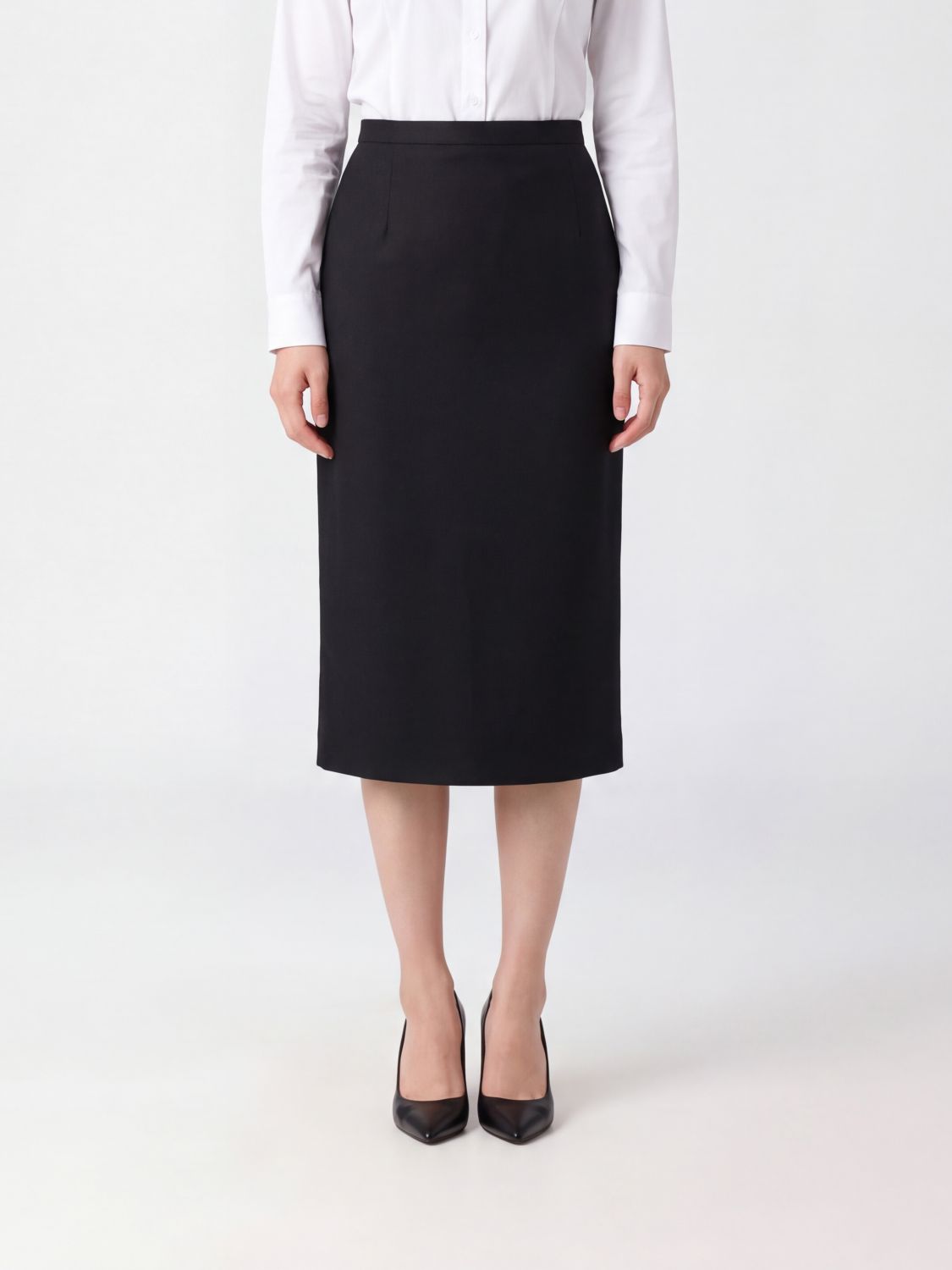 Max Mara Women Wool Knit Midi Pencil Skirt Max Mara With High Waist MAX MARA