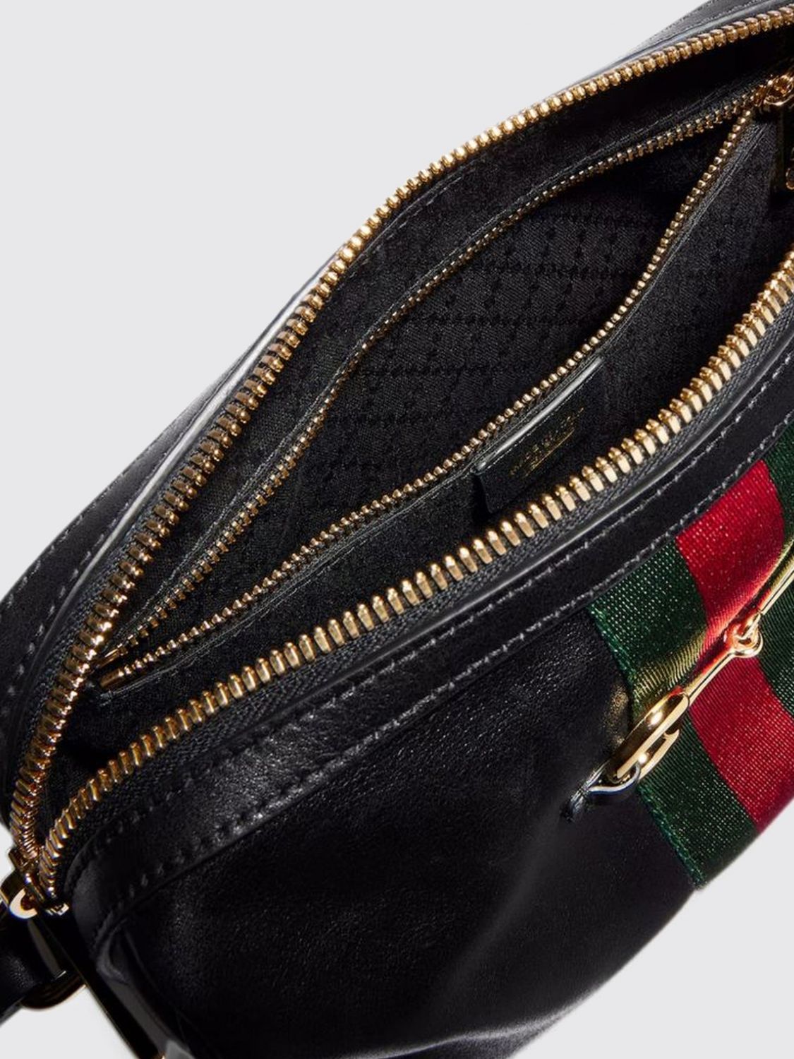 Gucci Women Gucci Horsebit Web Calfskin Leather Mini Crossbody Bag With Horsebit Detail GUCCI