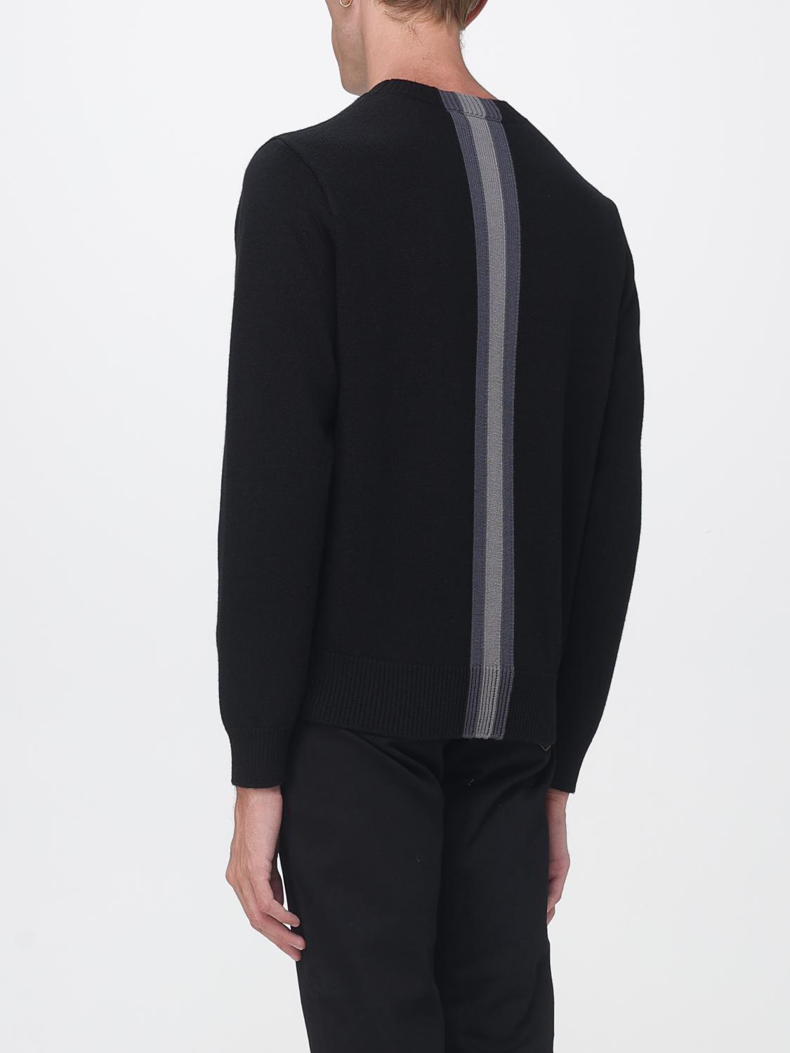 Gucci Men Striped Pure Wool Crewneck Jumper Gucci With Long Sleeves GUCCI