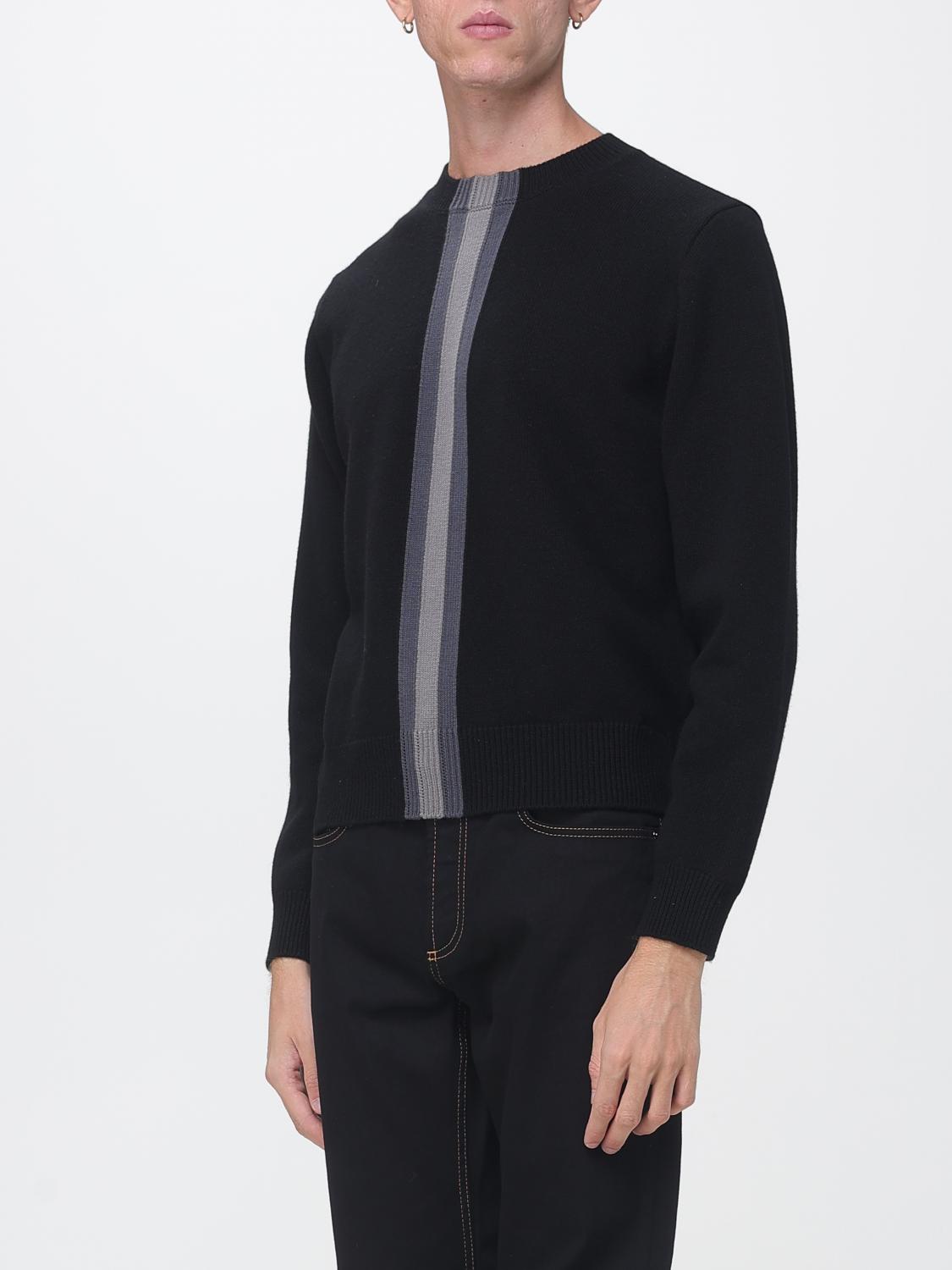 Gucci Men Striped Pure Wool Crewneck Jumper Gucci With Long Sleeves GUCCI