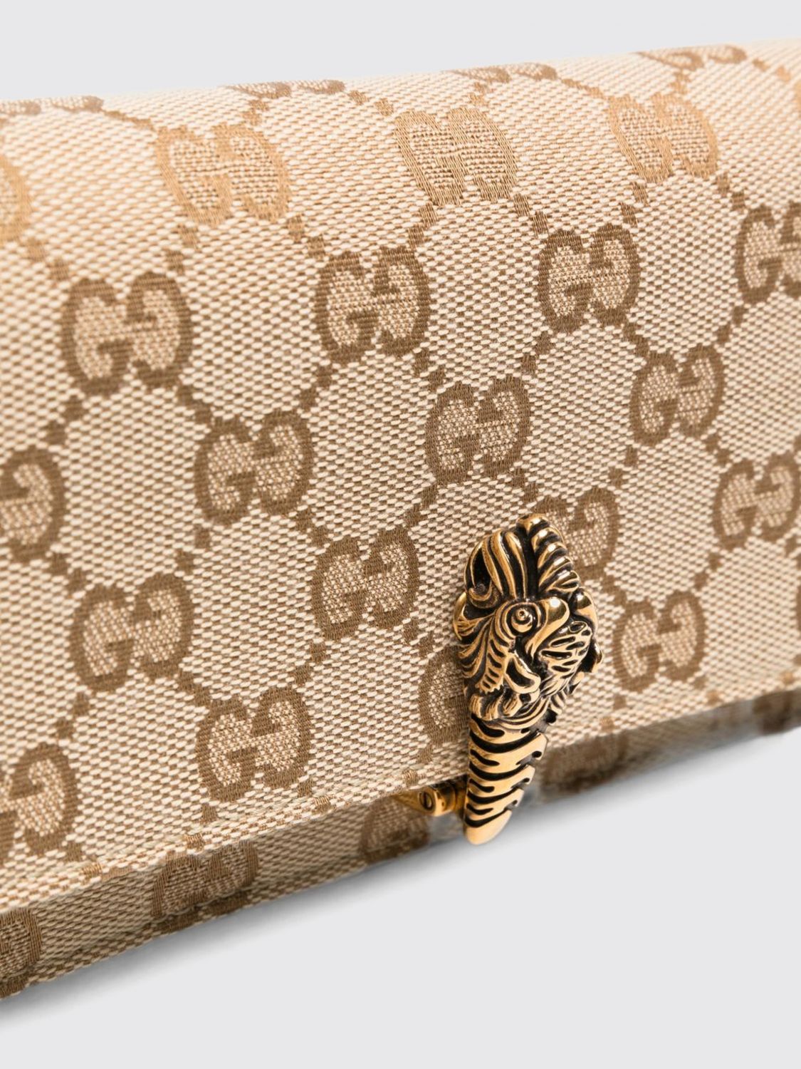 Gucci Women Gucci Mini Dionysus Bag In Gg Supreme Fabric With Tiger Head Closure GUCCI