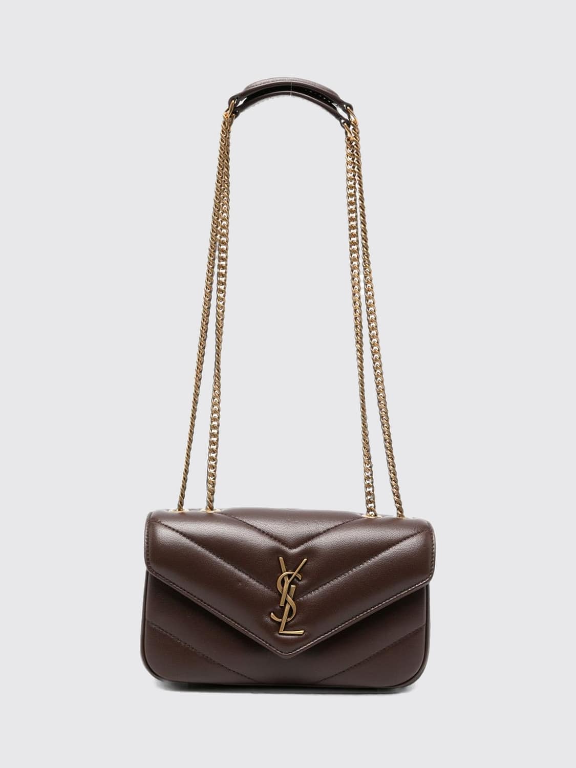 Saint Laurent Women Loulou Mini Shoulder Bag Saint Laurent In Matelasse Lambskin With Ysl Monogram SAINT LAURENT