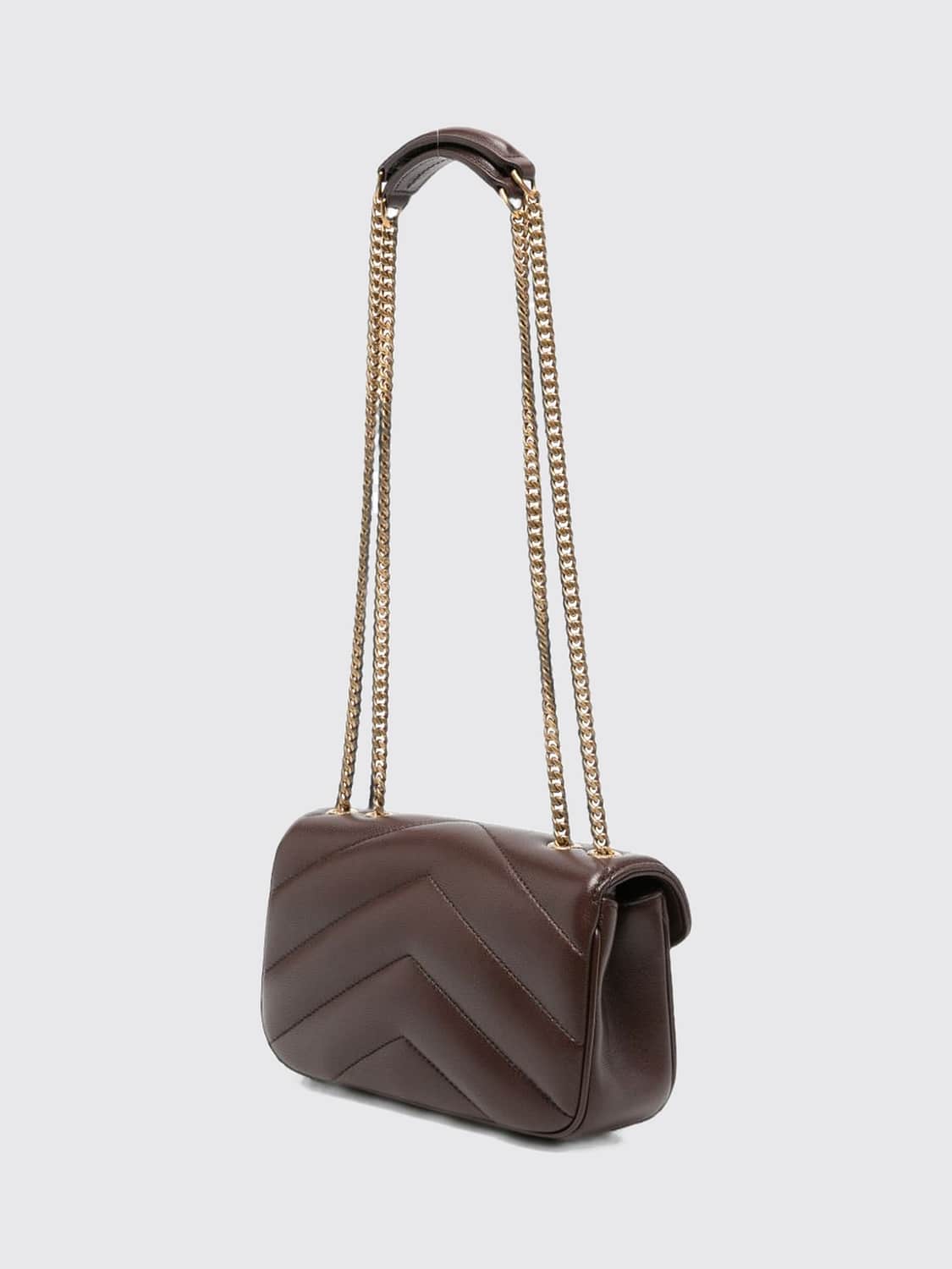 Saint Laurent Women Loulou Mini Shoulder Bag Saint Laurent In Matelasse Lambskin With Ysl Monogram SAINT LAURENT