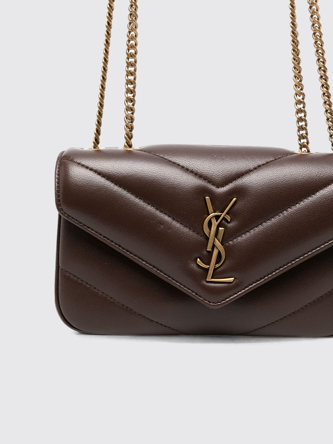 Saint Laurent Women Loulou Mini Shoulder Bag Saint Laurent In Matelasse Lambskin With Ysl Monogram SAINT LAURENT