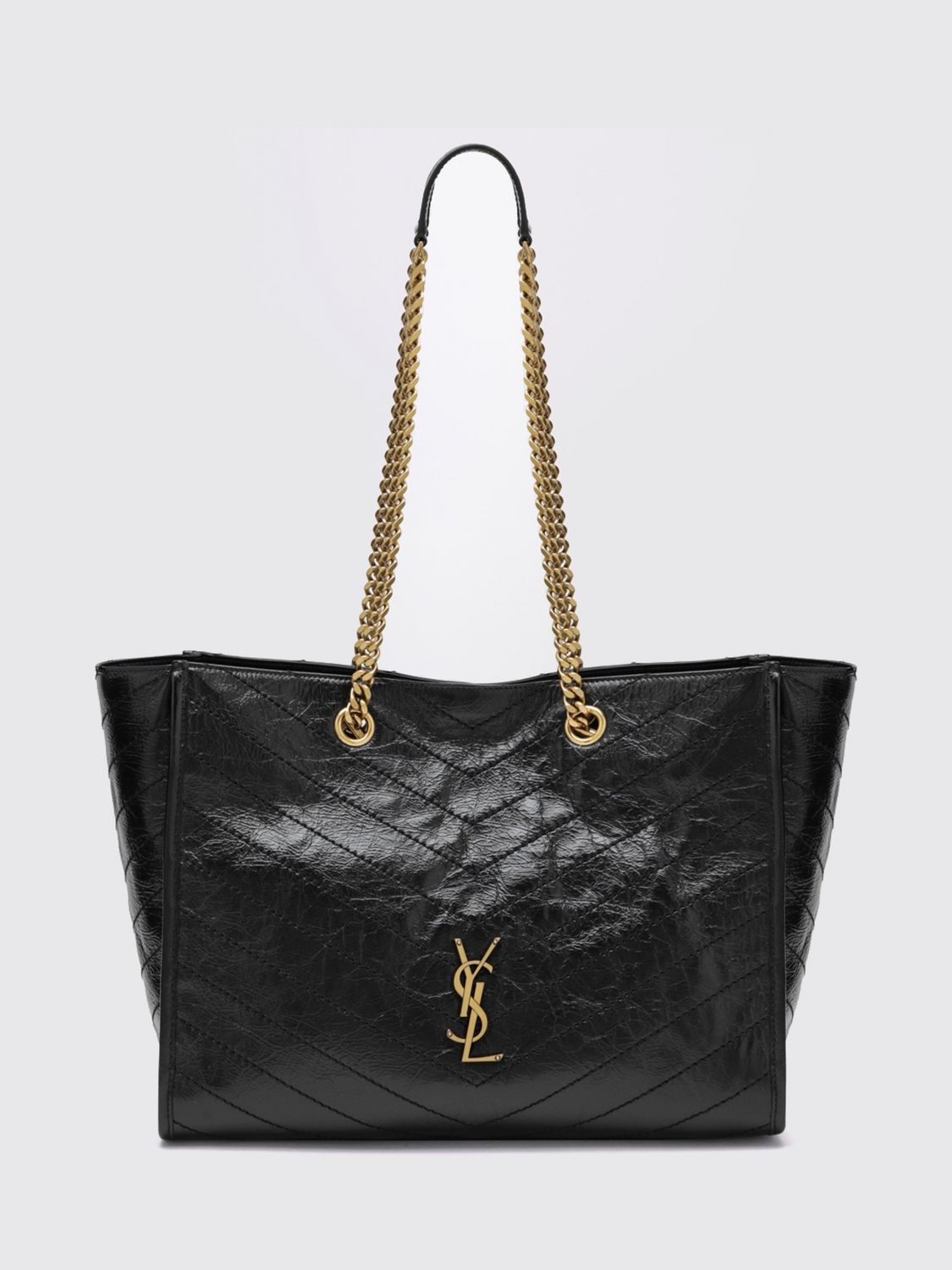 Saint Laurent Women Niki Shoulder Bag Saint Laurent In Quilted Calfskin With Ysl Monogram SAINT LAURENT