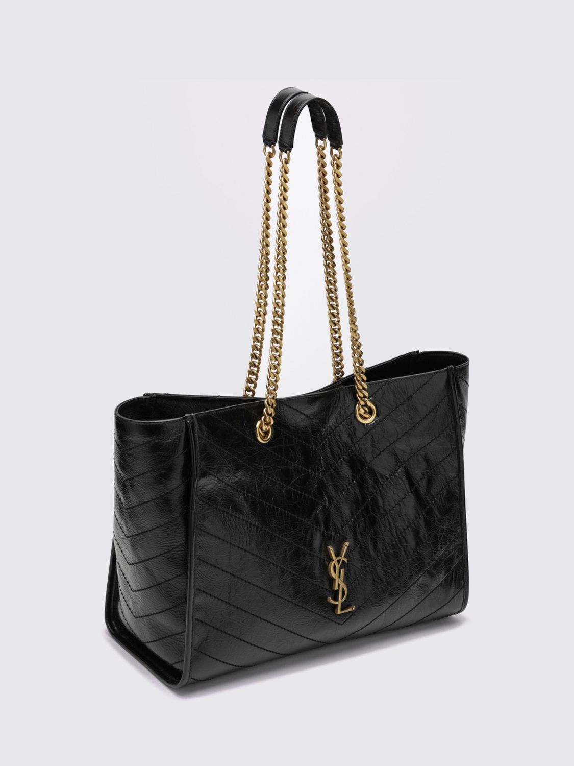 Saint Laurent Women Niki Shoulder Bag Saint Laurent In Quilted Calfskin With Ysl Monogram SAINT LAURENT