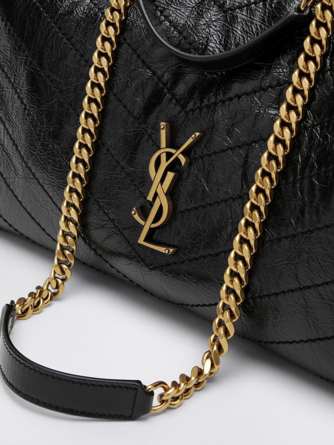 Saint Laurent Women Niki Shoulder Bag Saint Laurent In Quilted Calfskin With Ysl Monogram SAINT LAURENT