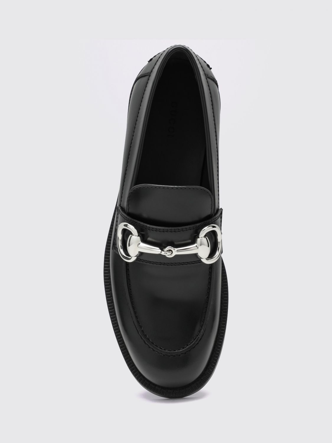 Gucci Women Boulevard Gucci Smooth Leather Loafers With Gold-Tone Horsebit GUCCI