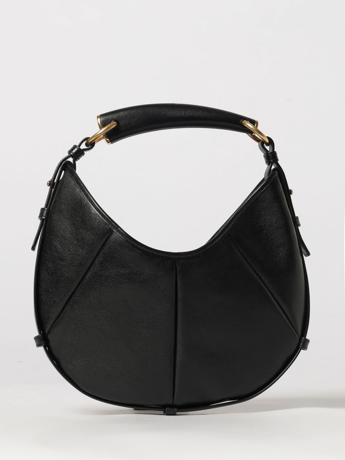 Saint Laurent Women Saint Laurent Mombasa Small Calfskin Leather Hobo Bag With Flat Handle SAINT LAURENT