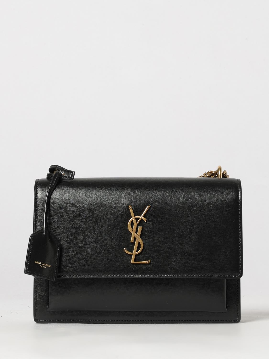 Saint Laurent Women Saint Laurent Sunset Medium Leather Shoulder Bag With Ysl Monogram SAINT LAURENT