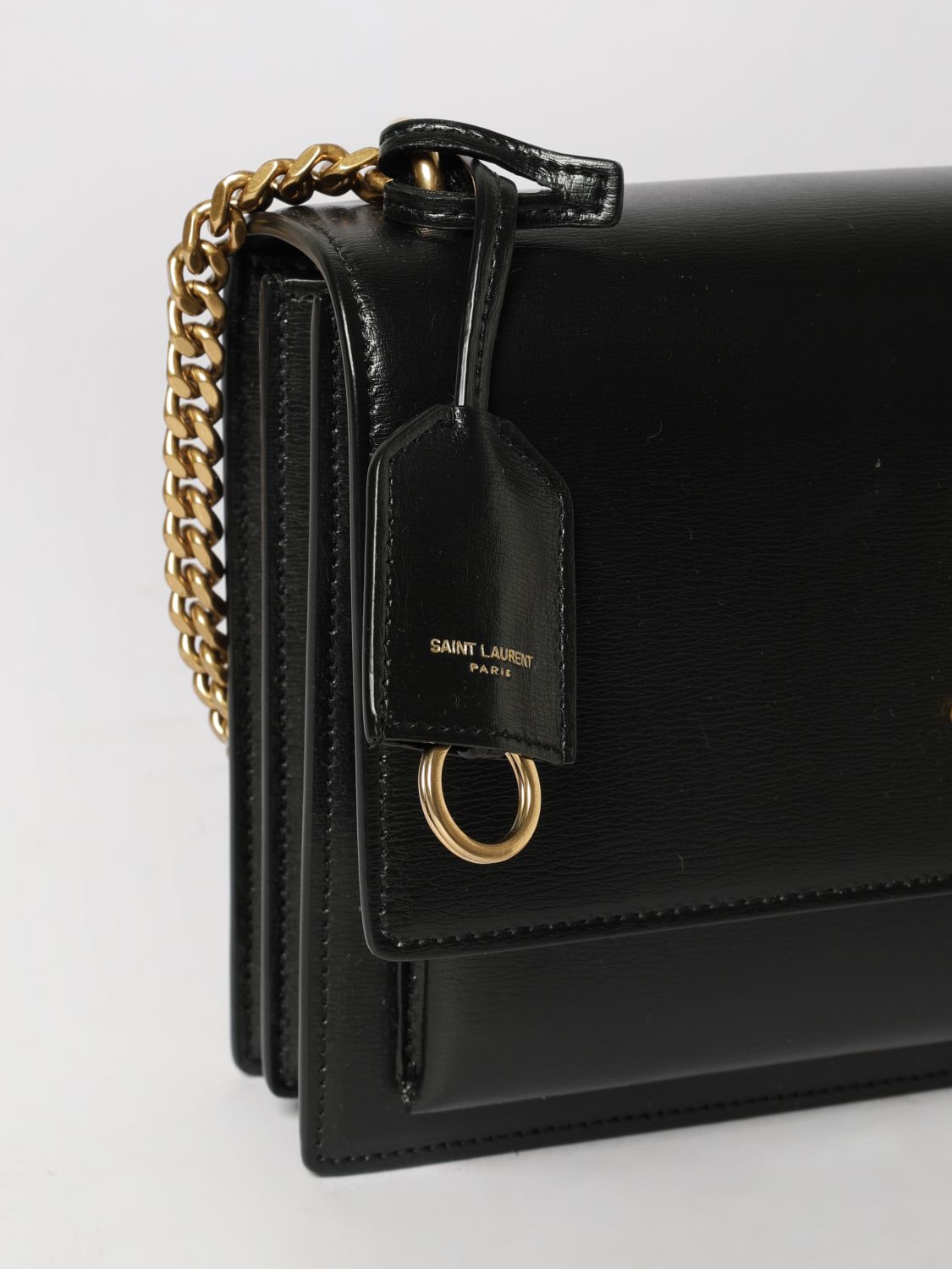 Saint Laurent Women Saint Laurent Sunset Medium Leather Shoulder Bag With Ysl Monogram SAINT LAURENT