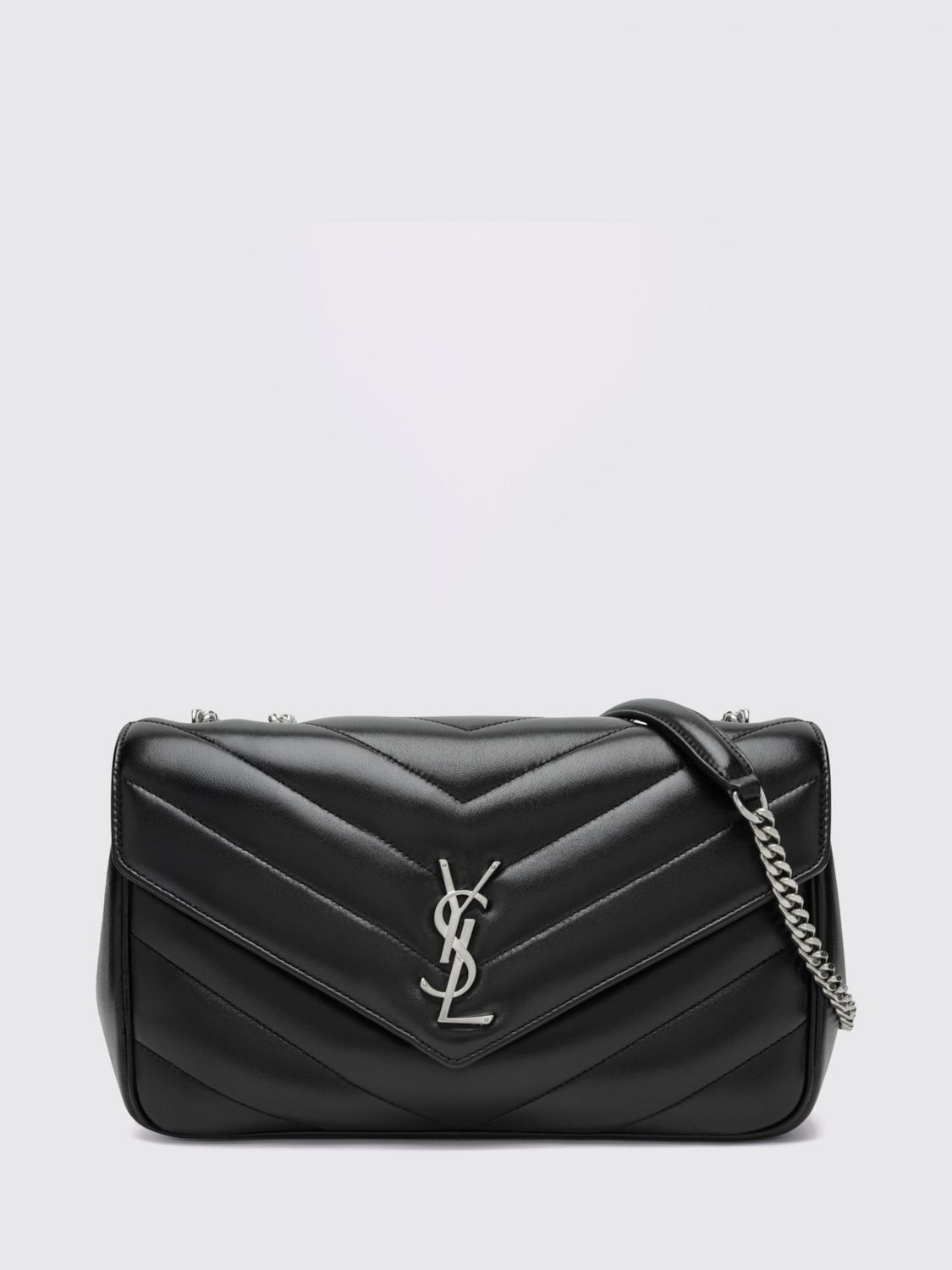 Saint Laurent Women Loulou Shoulder Bag Saint Laurent In Matelasse Leather With Ysl Monogram SAINT LAURENT