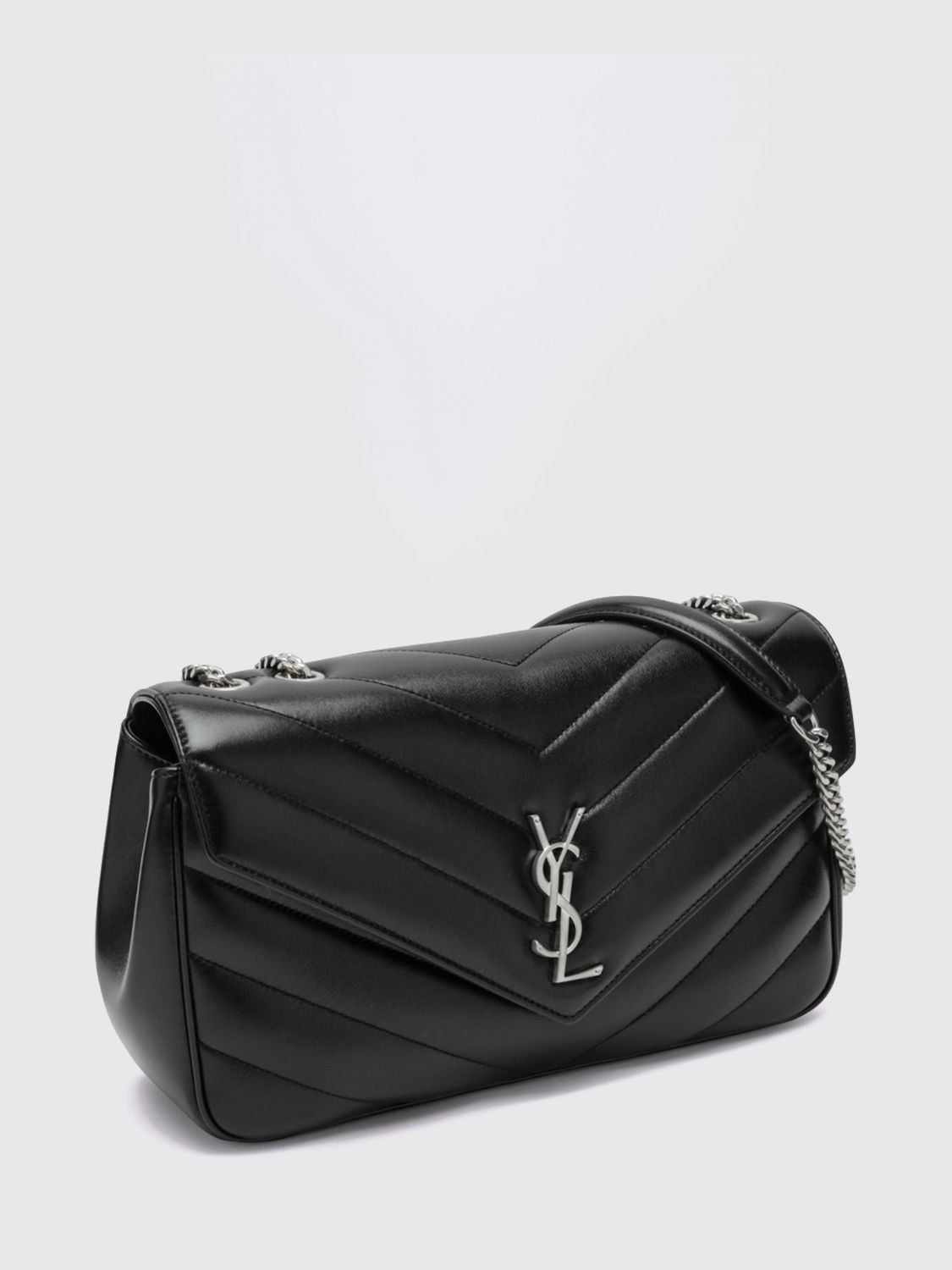 Saint Laurent Women Loulou Shoulder Bag Saint Laurent In Matelasse Leather With Ysl Monogram SAINT LAURENT