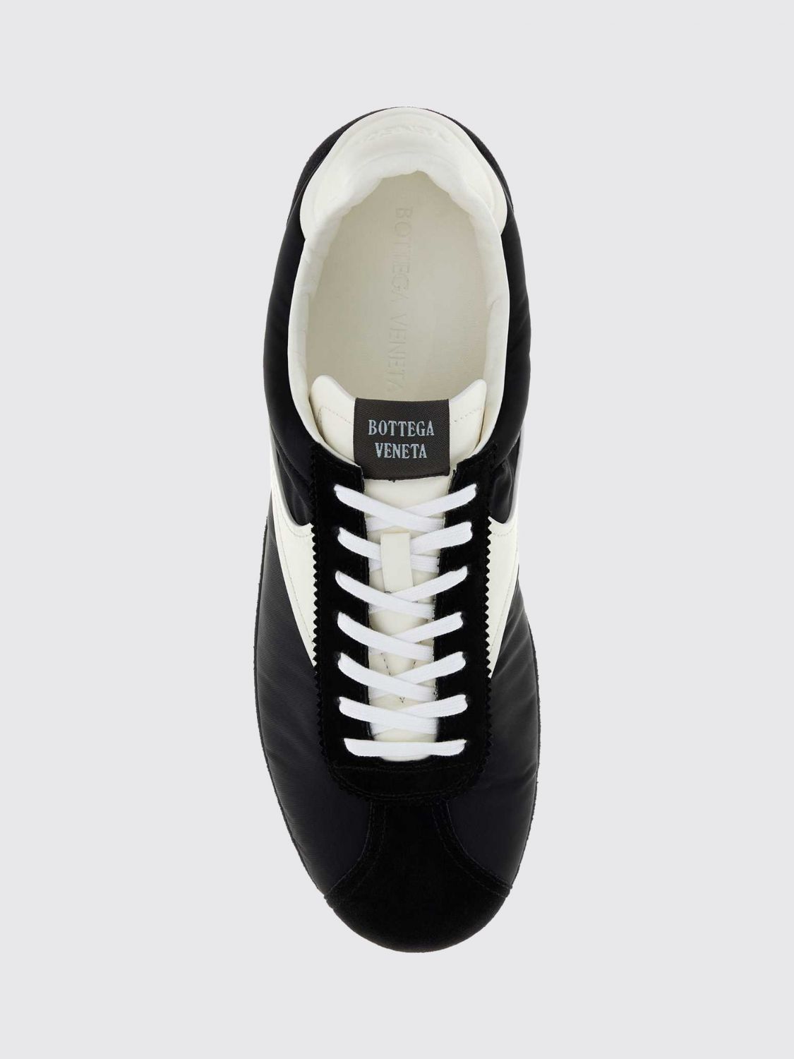 Bottega Veneta Men Shot Low Top Trainers Bottega Veneta In Bicolour Leather And Technical Fabric With Rubber Sole BOTTEGA VENETA