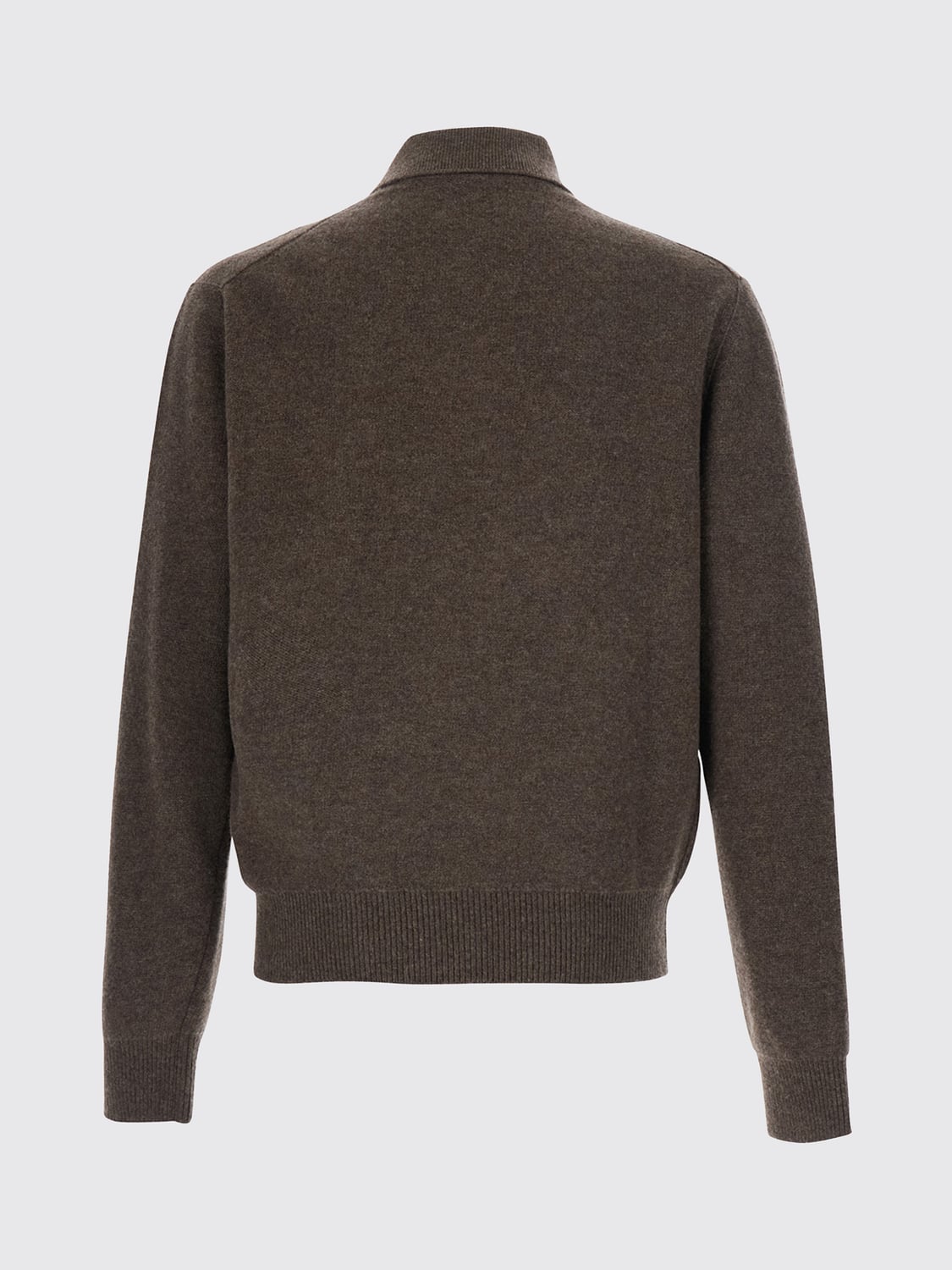 Bottega Veneta Men Long-Sleeved Knitted Cashmere Polo Shirt Bottega Veneta With Three Buttons BOTTEGA VENETA