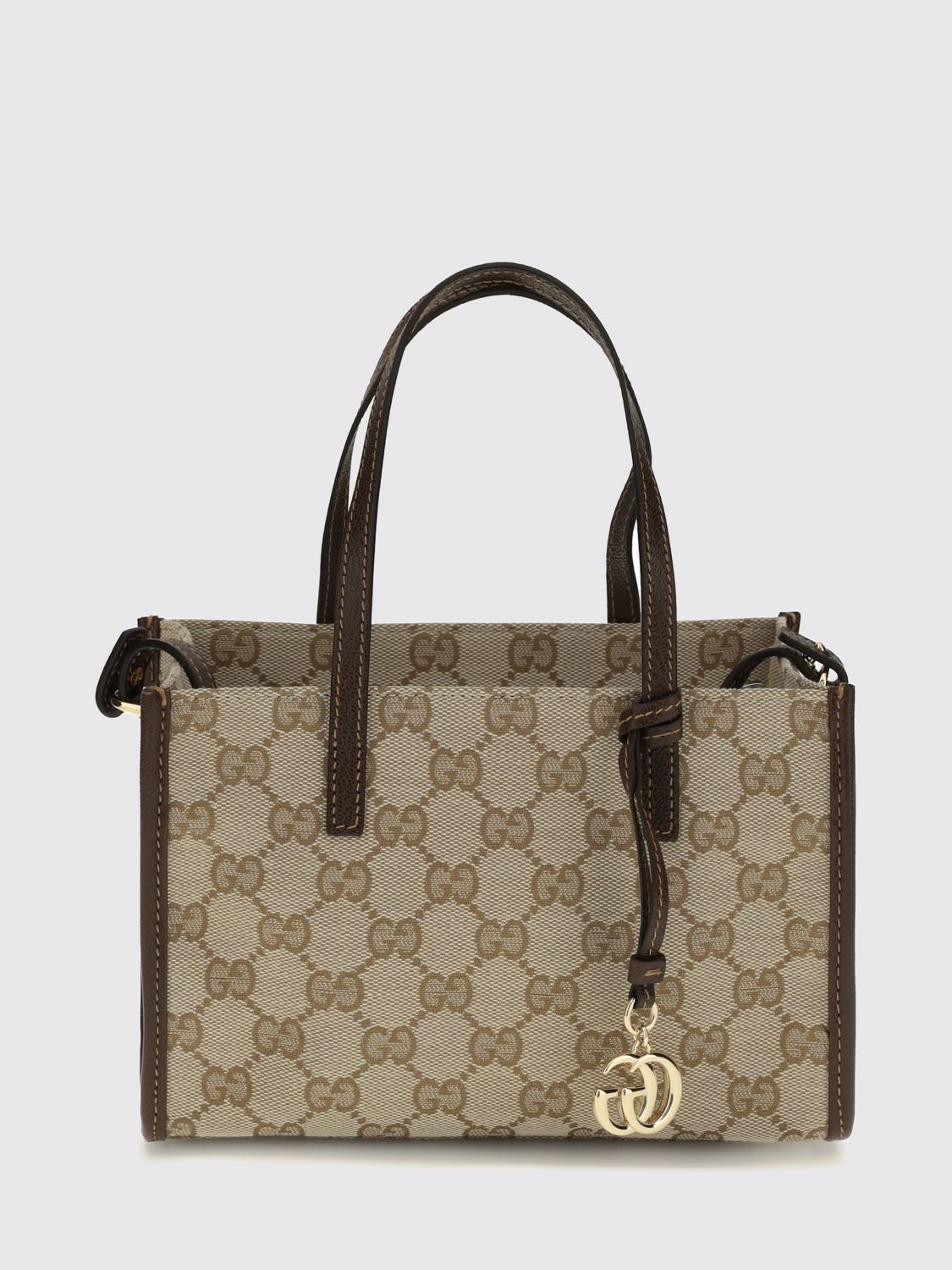 Gucci Women Gucci Mini Bag In Gg Supreme Fabric With Double Handle And Shoulder Strap GUCCI