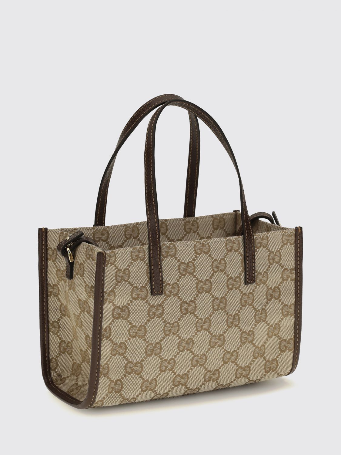 Gucci Women Gucci Mini Bag In Gg Supreme Fabric With Double Handle And Shoulder Strap GUCCI